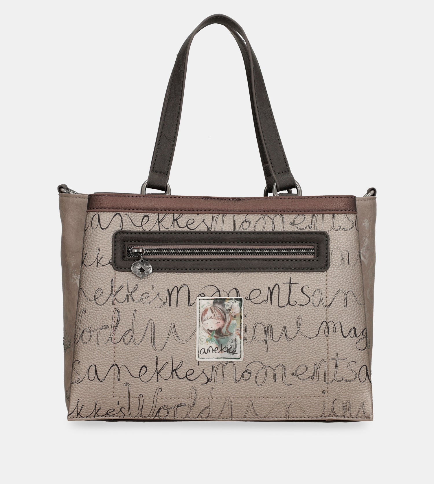 Manifesto handbag with shoulder strap