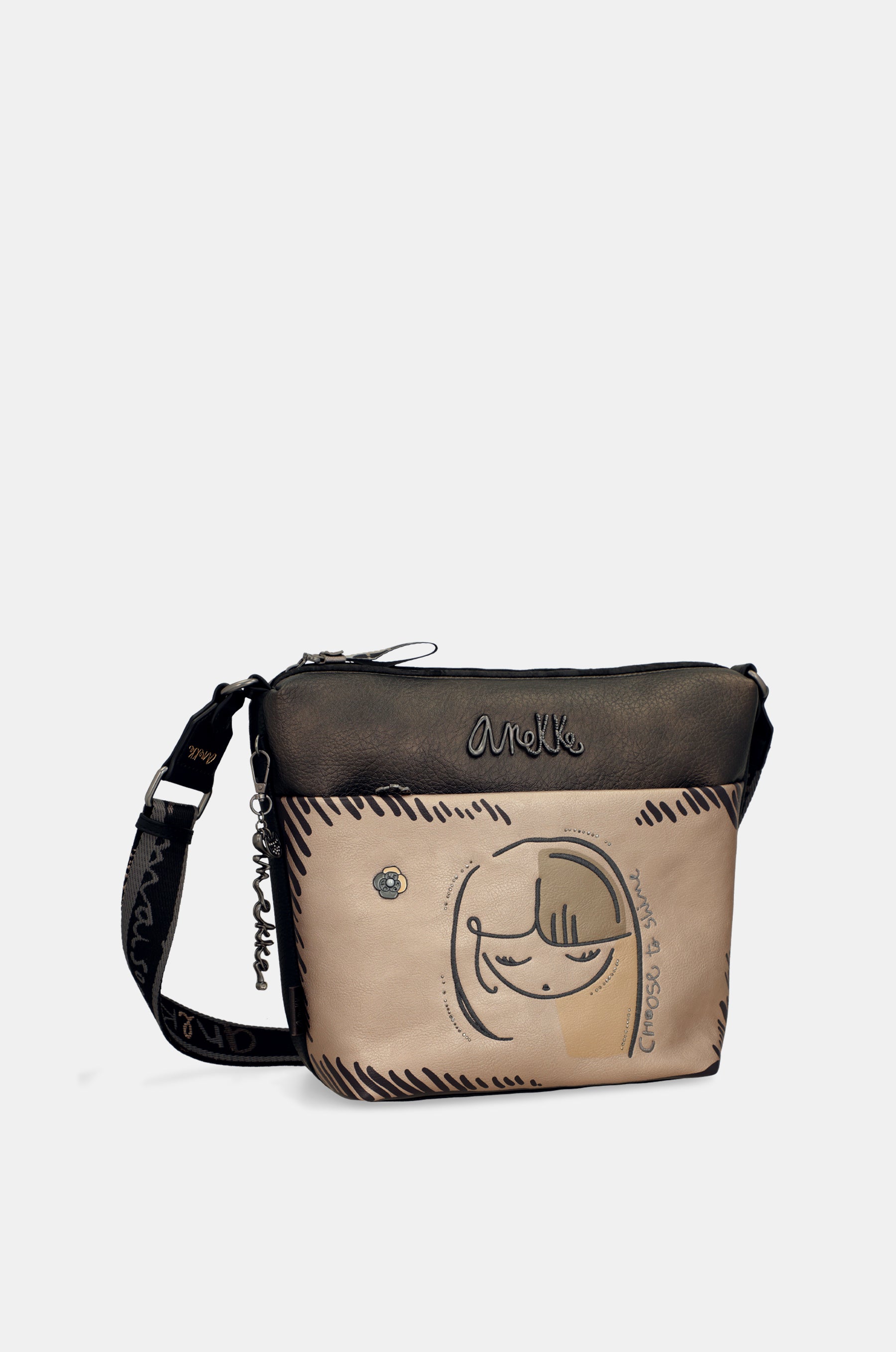 Nature Koko large crossbody bag with front pocket