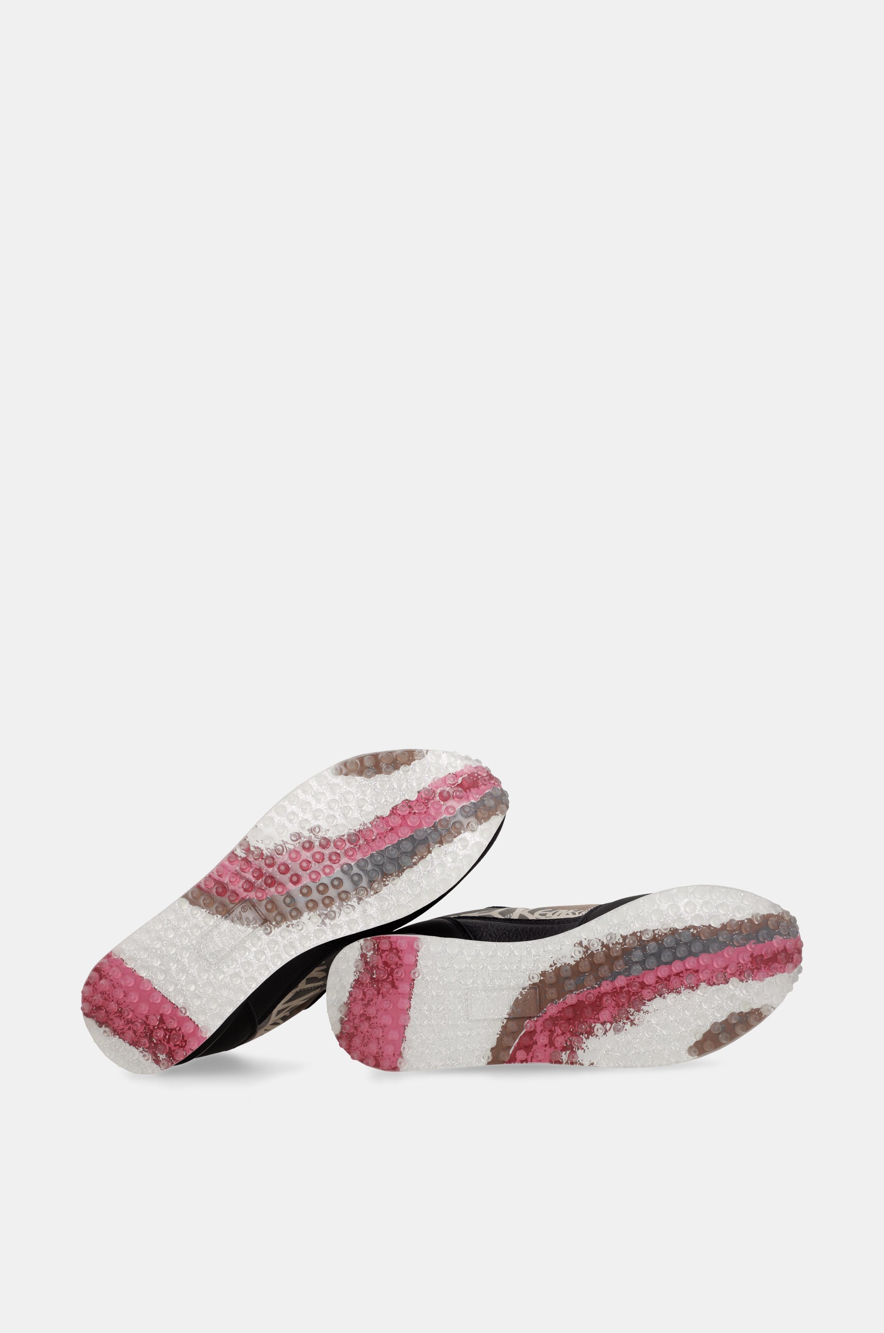 Black and pink sneakers