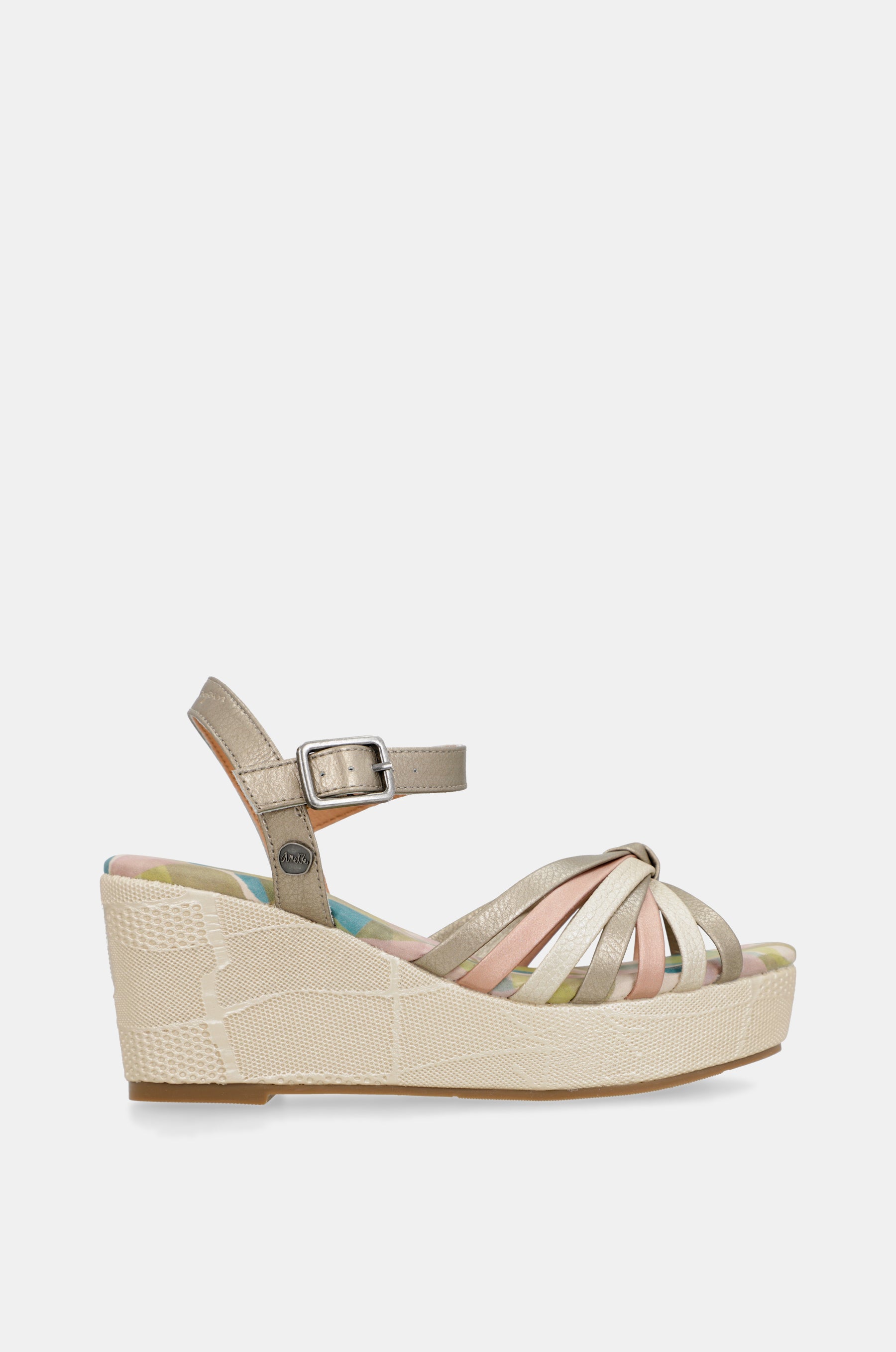 Printed Bloom crossover sandals