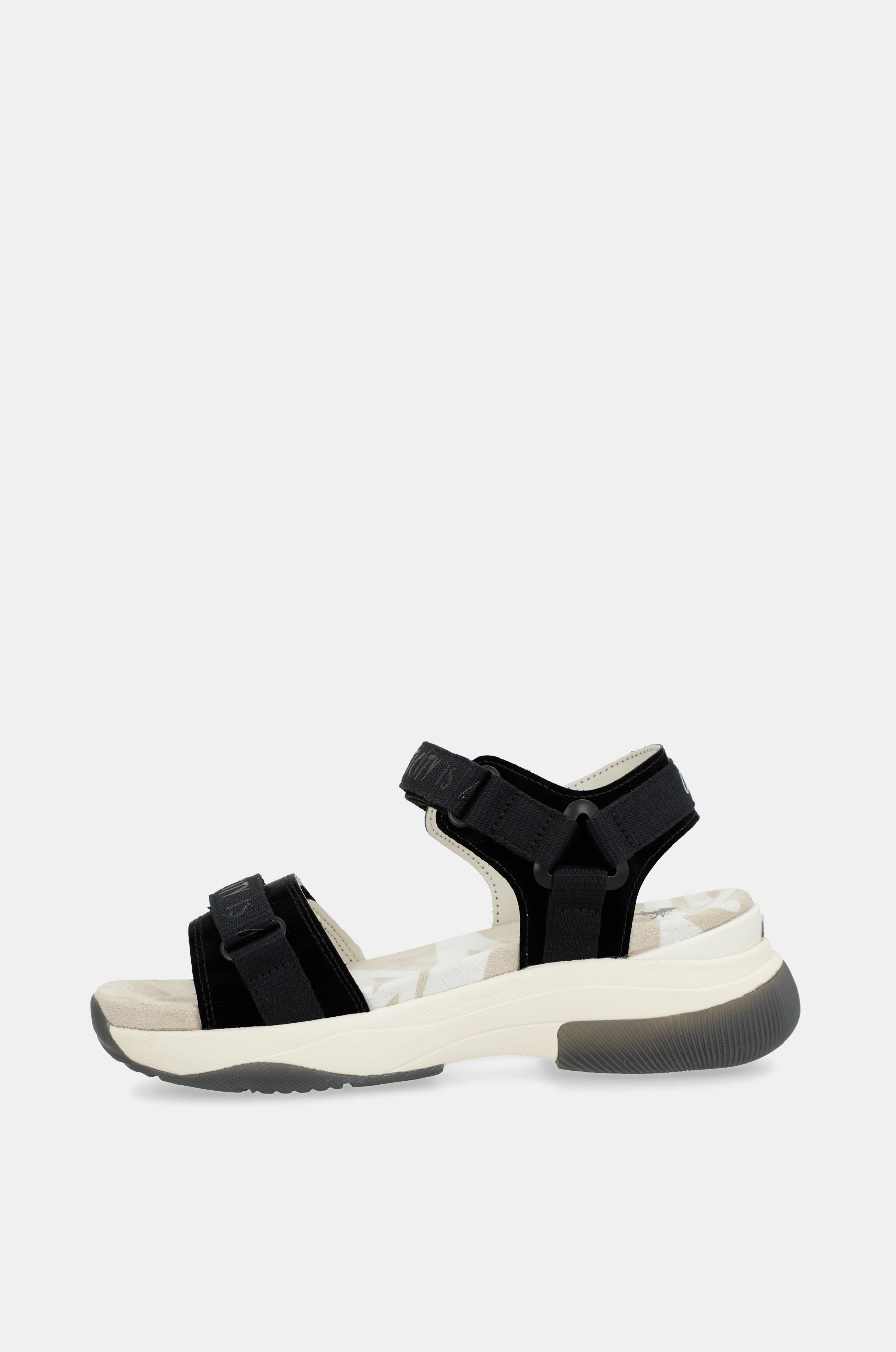 Black sporty sandals