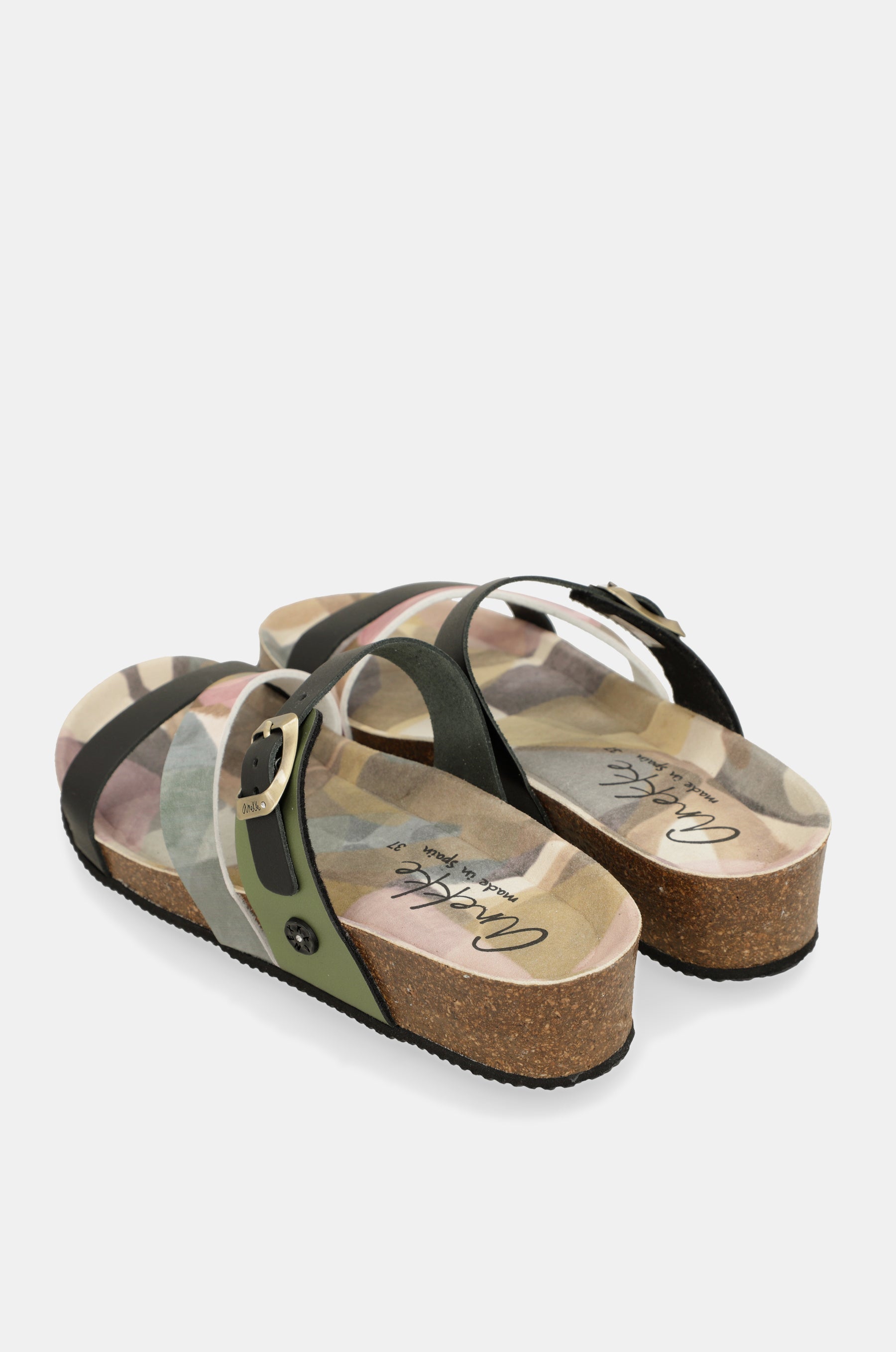 Green Bloom sandals