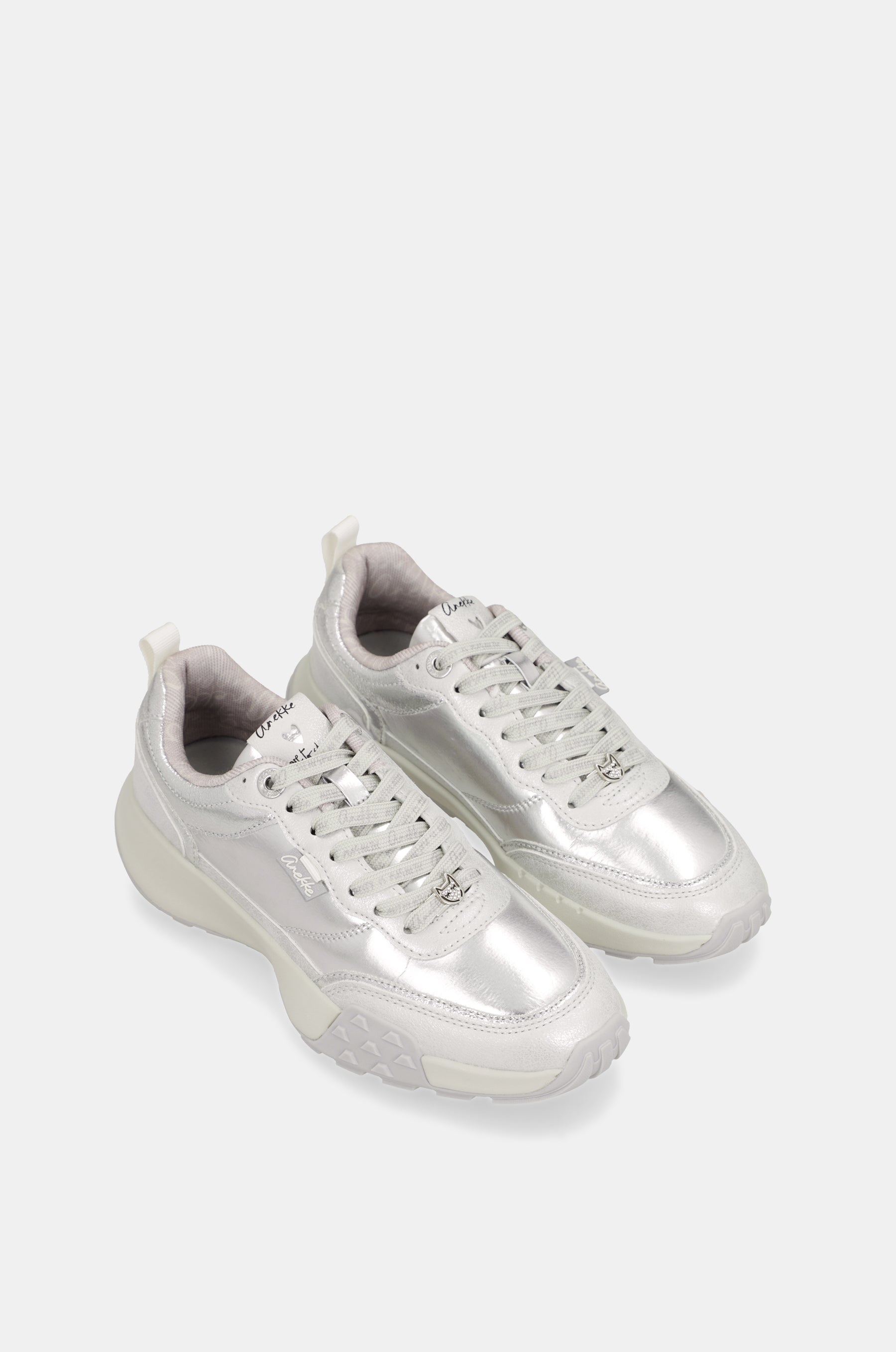 Silver sneakers