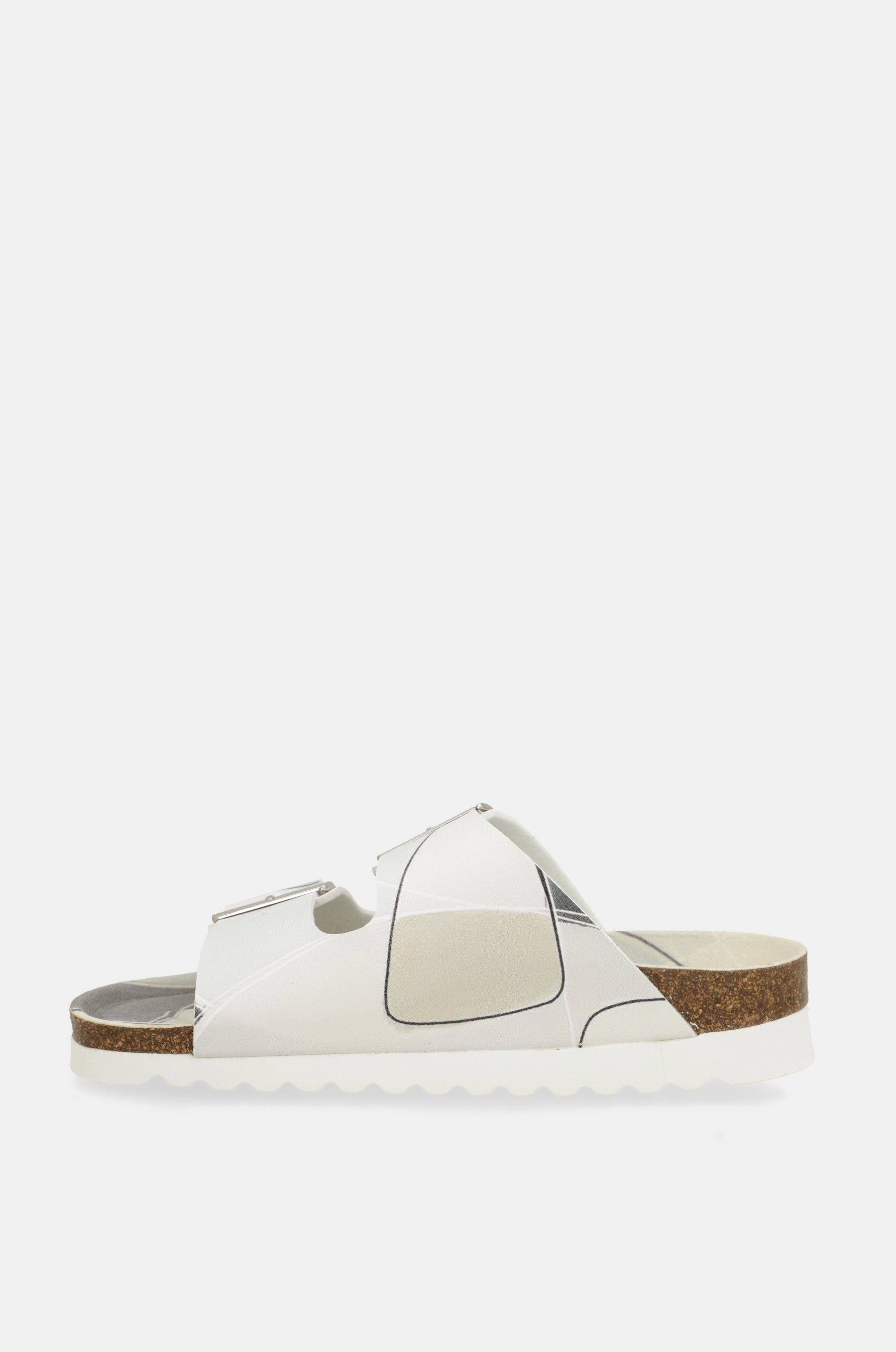 Blue and white bio sandals