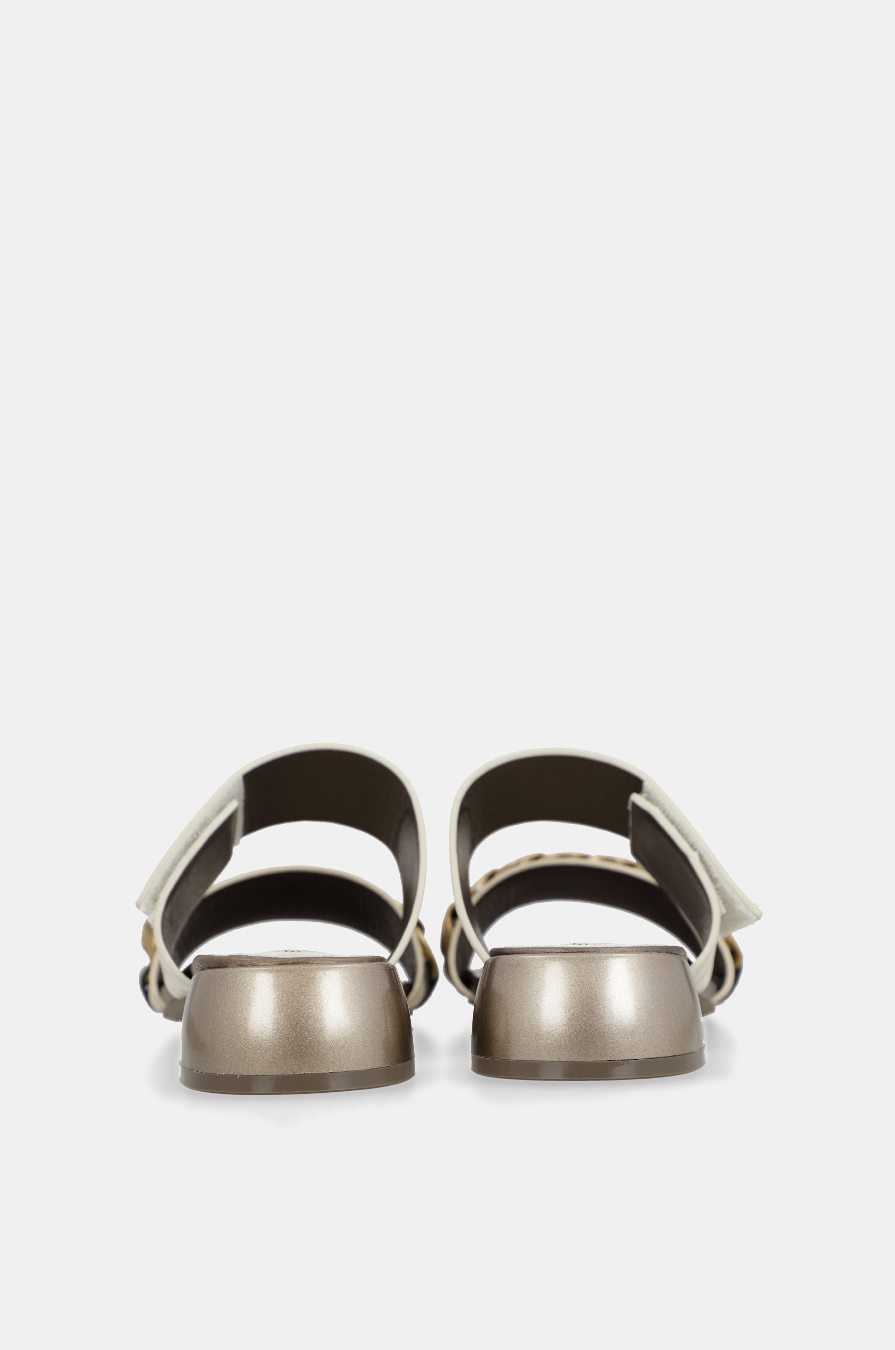 Gaia heeled sandals with chain links