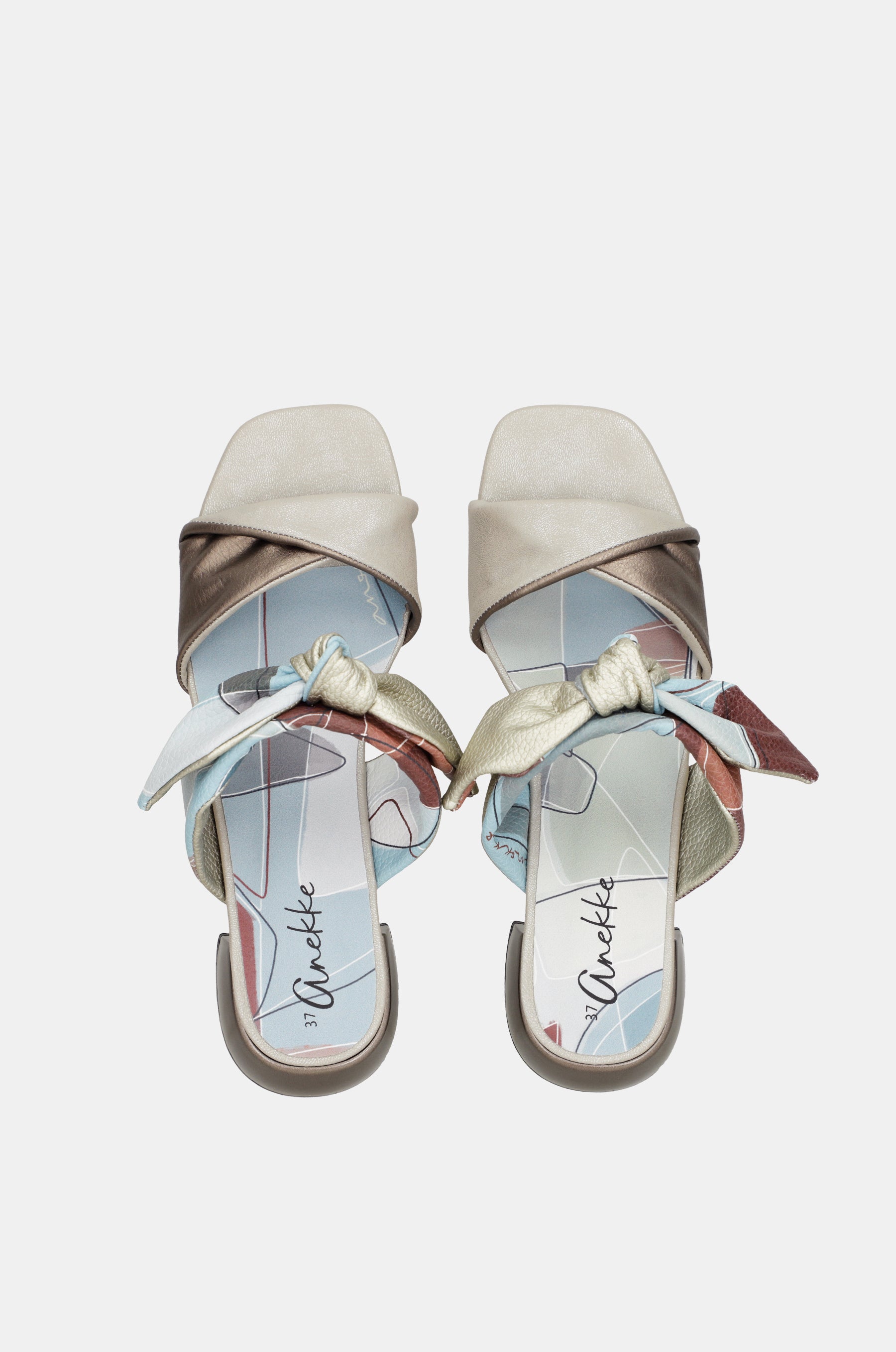 Auralis heeled sandals with knot