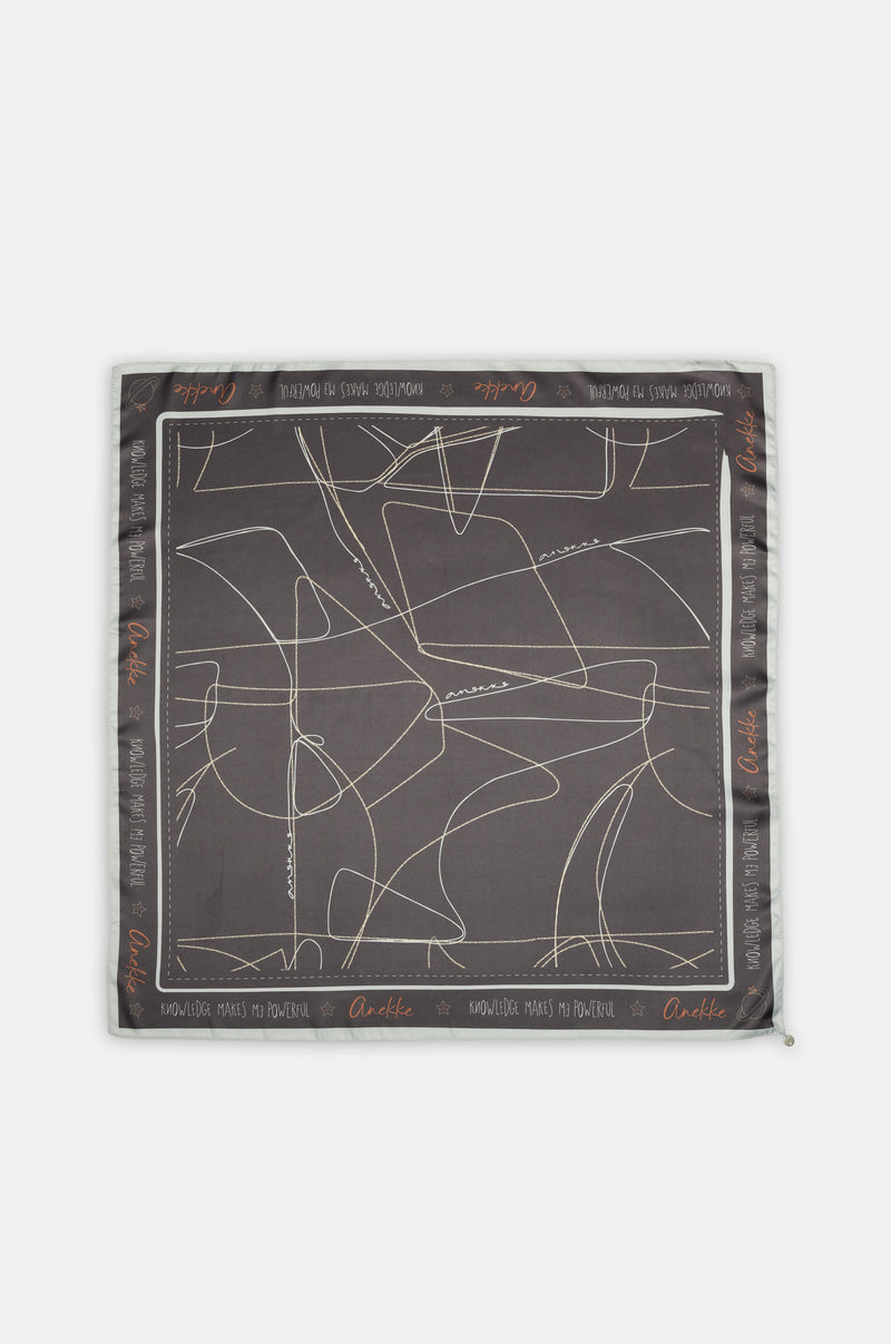 Printed square scarf Auralis