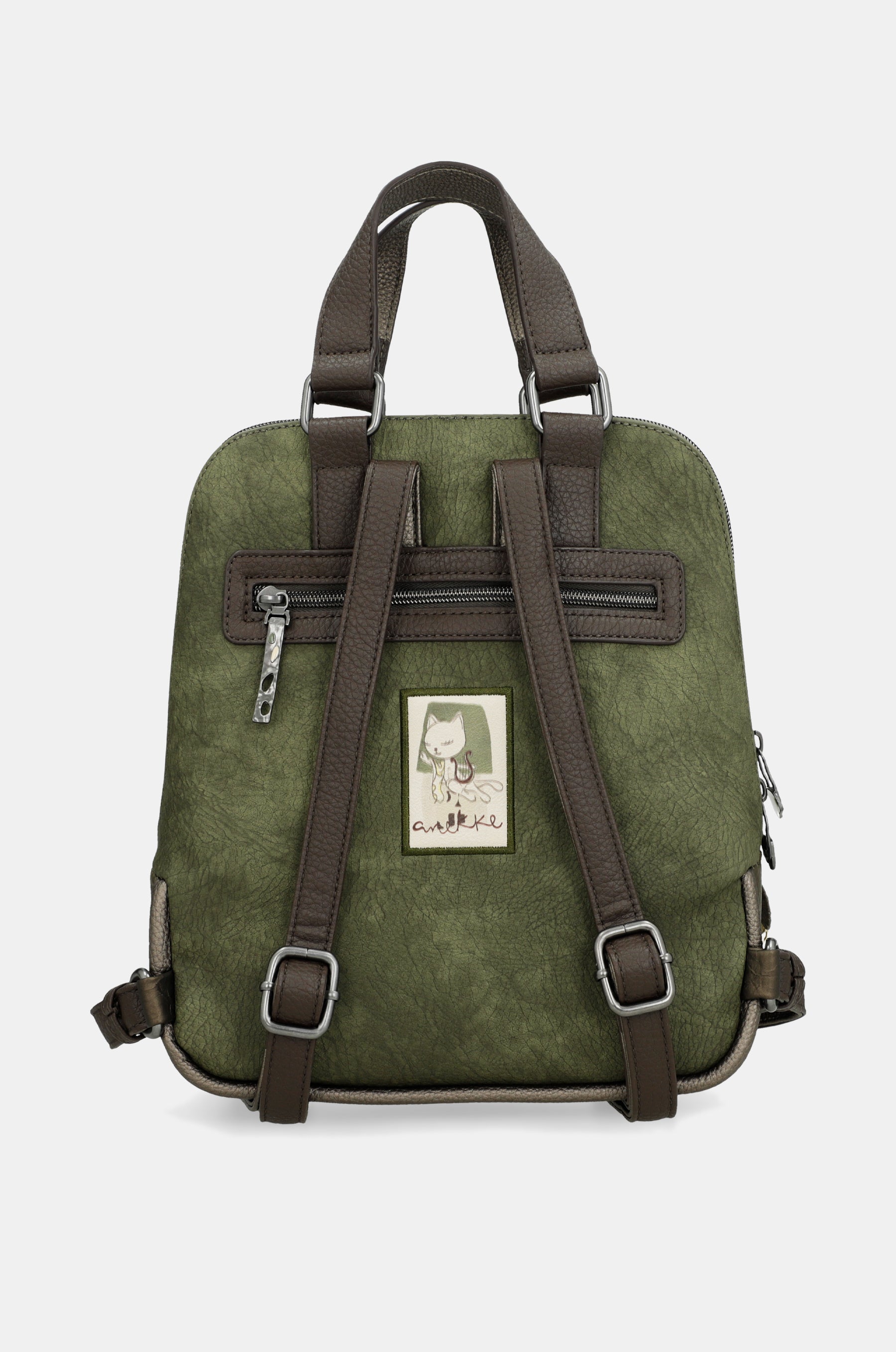 Short-handle printed backpack Amphora