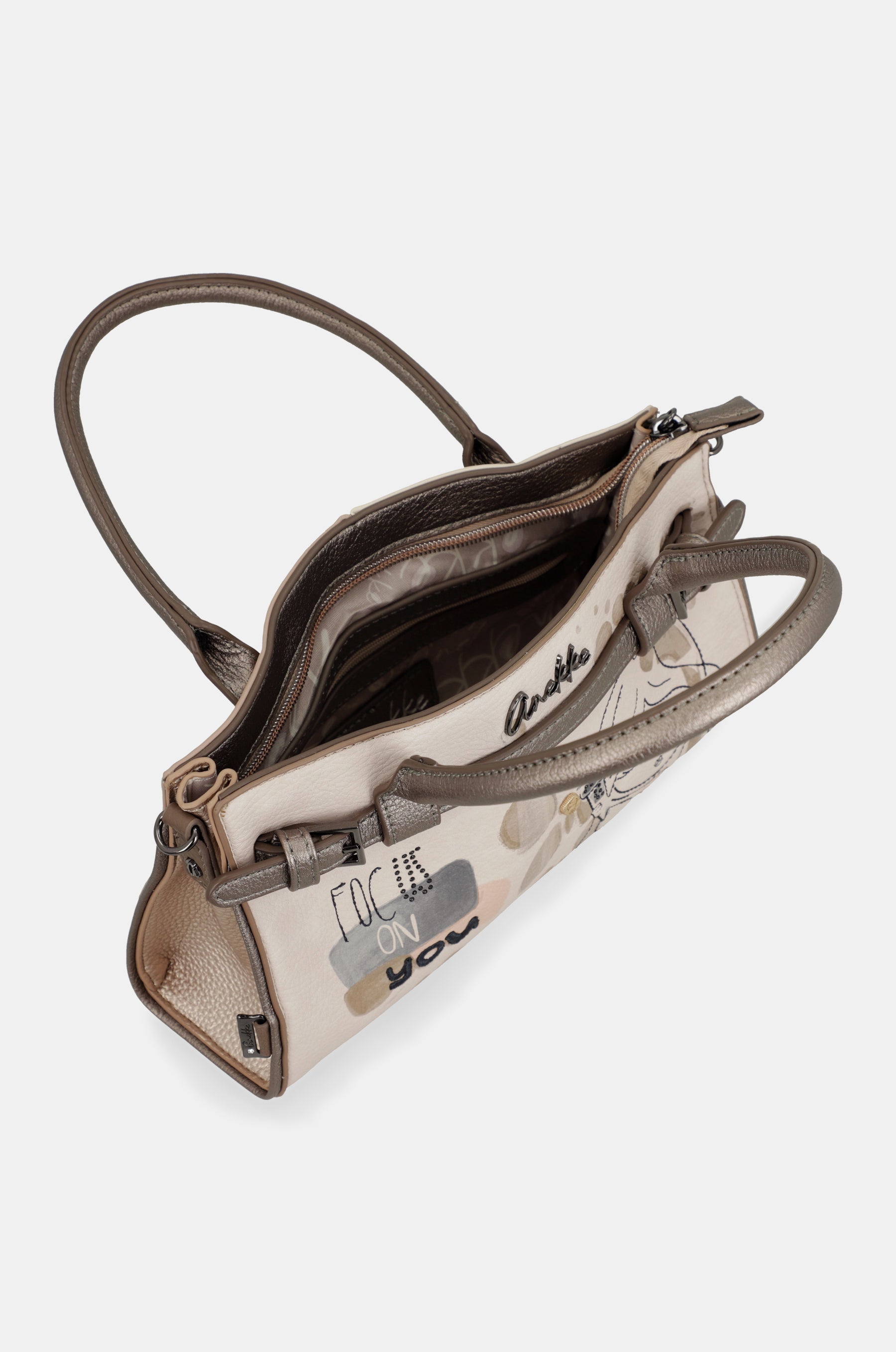 Double-handle bag and crossbody bag Olympia