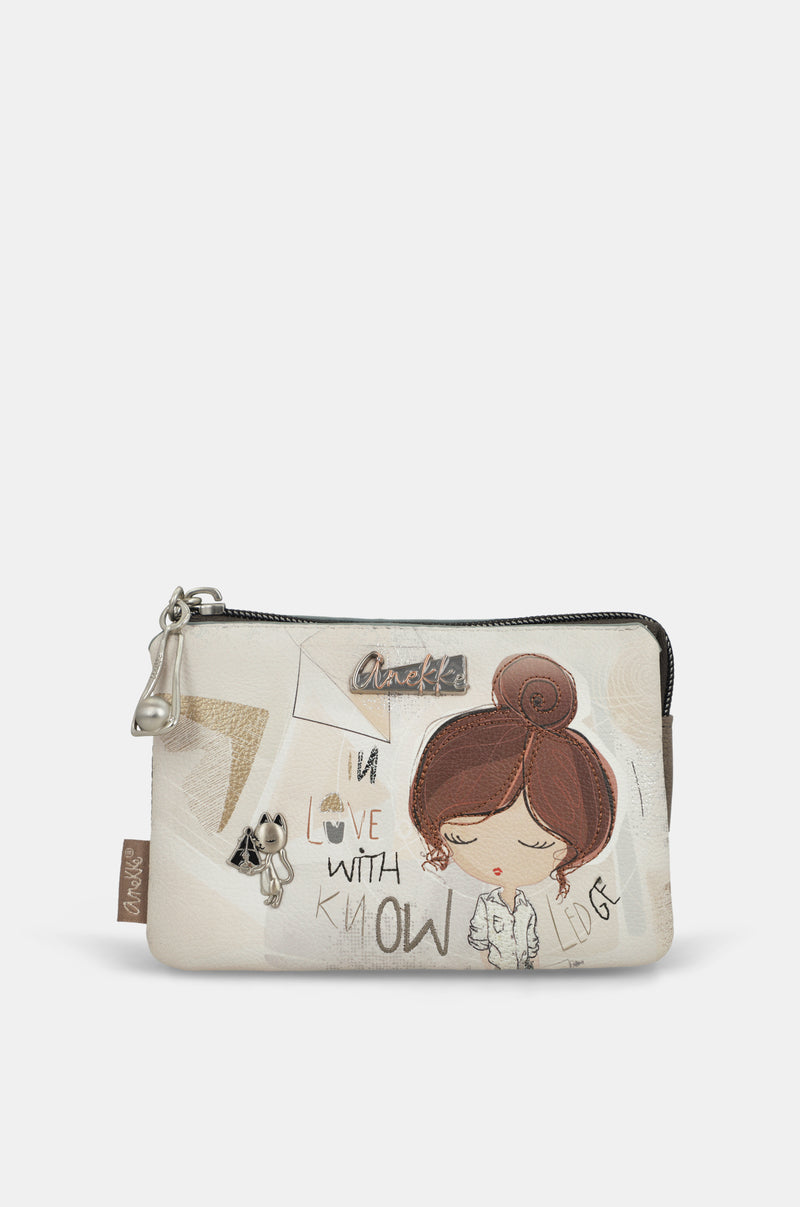 Triple-compartment purse Sophia