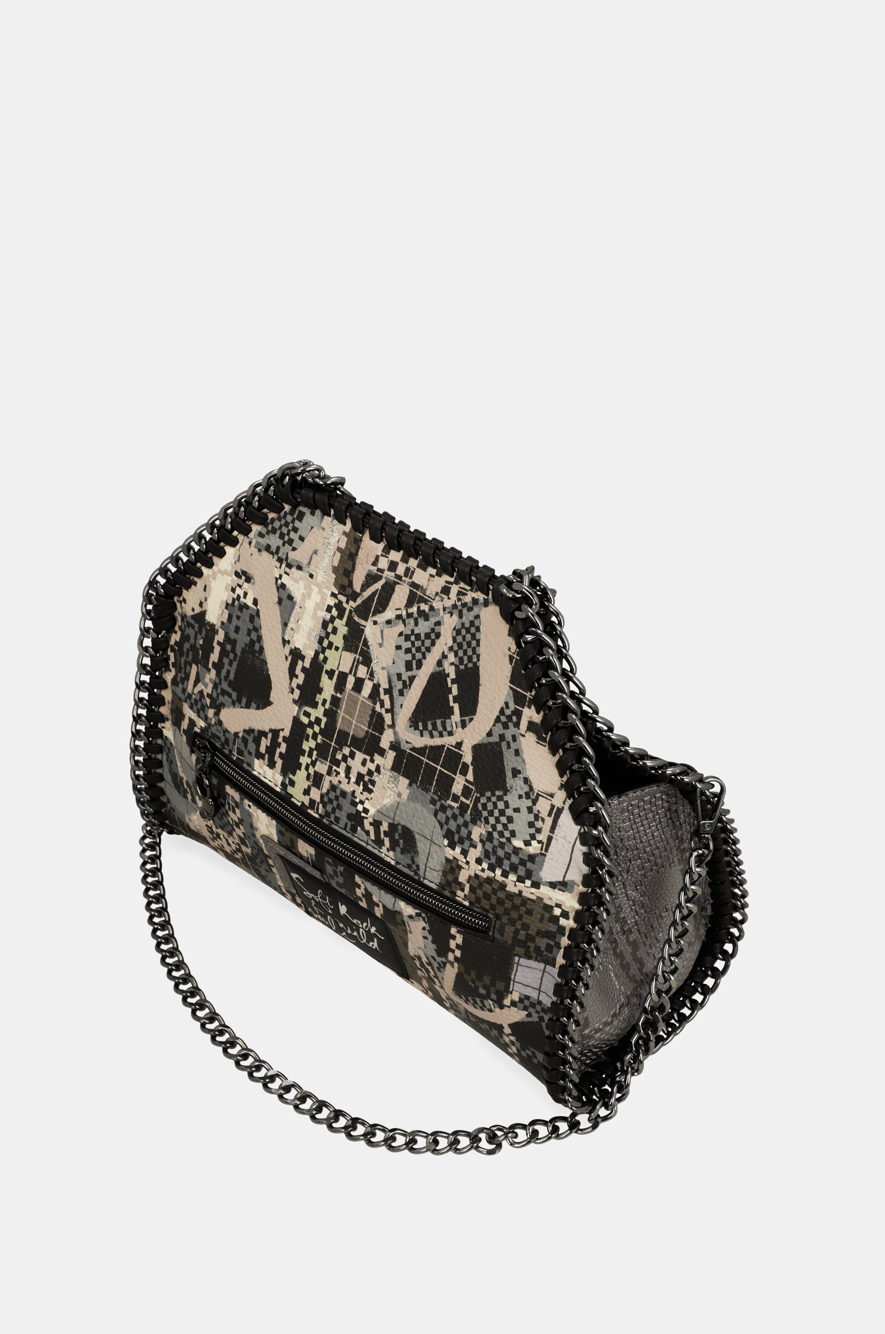 Shoulder bag Iron with metal handle