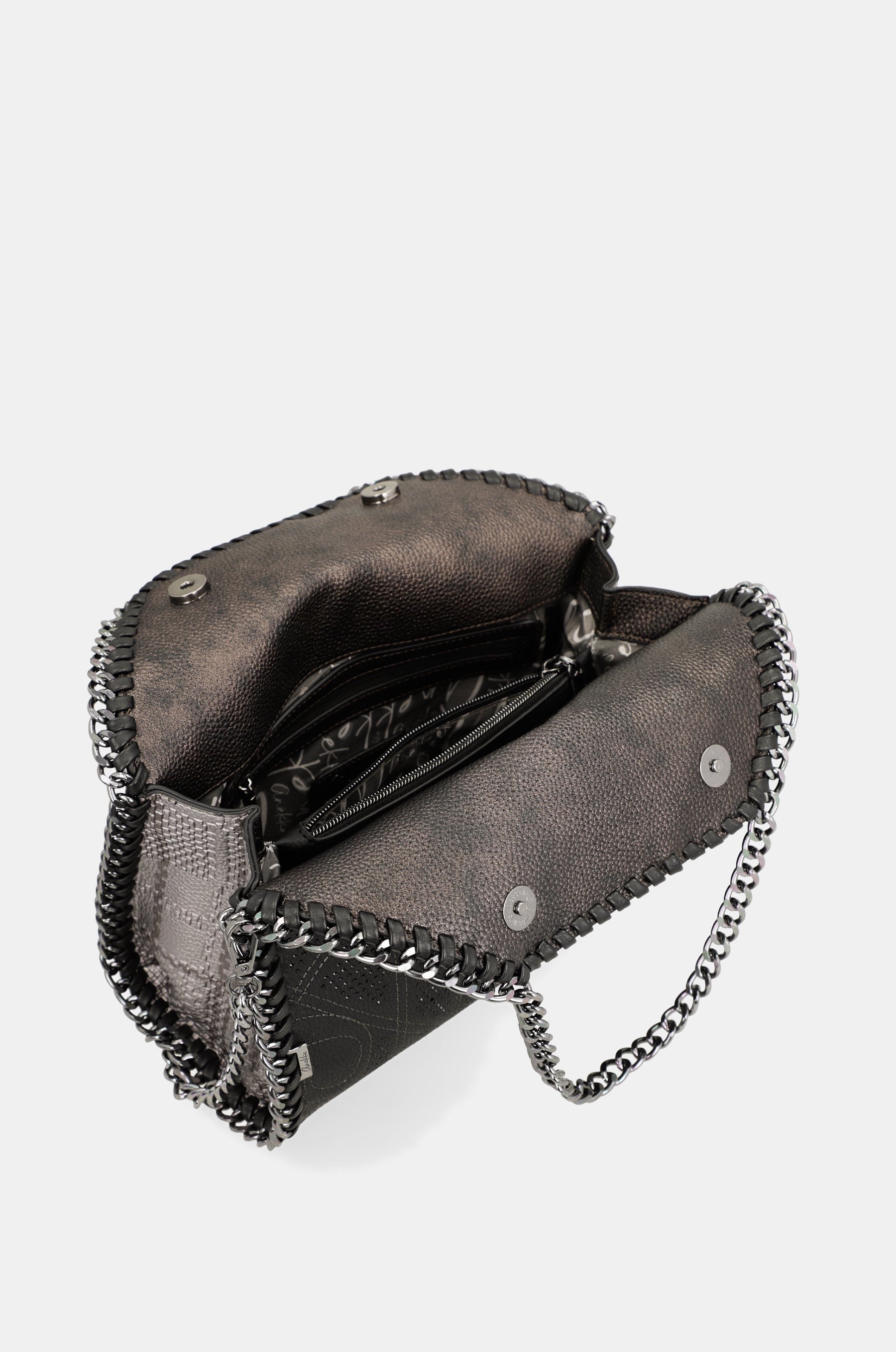 Shoulder bag Iron with metal handle