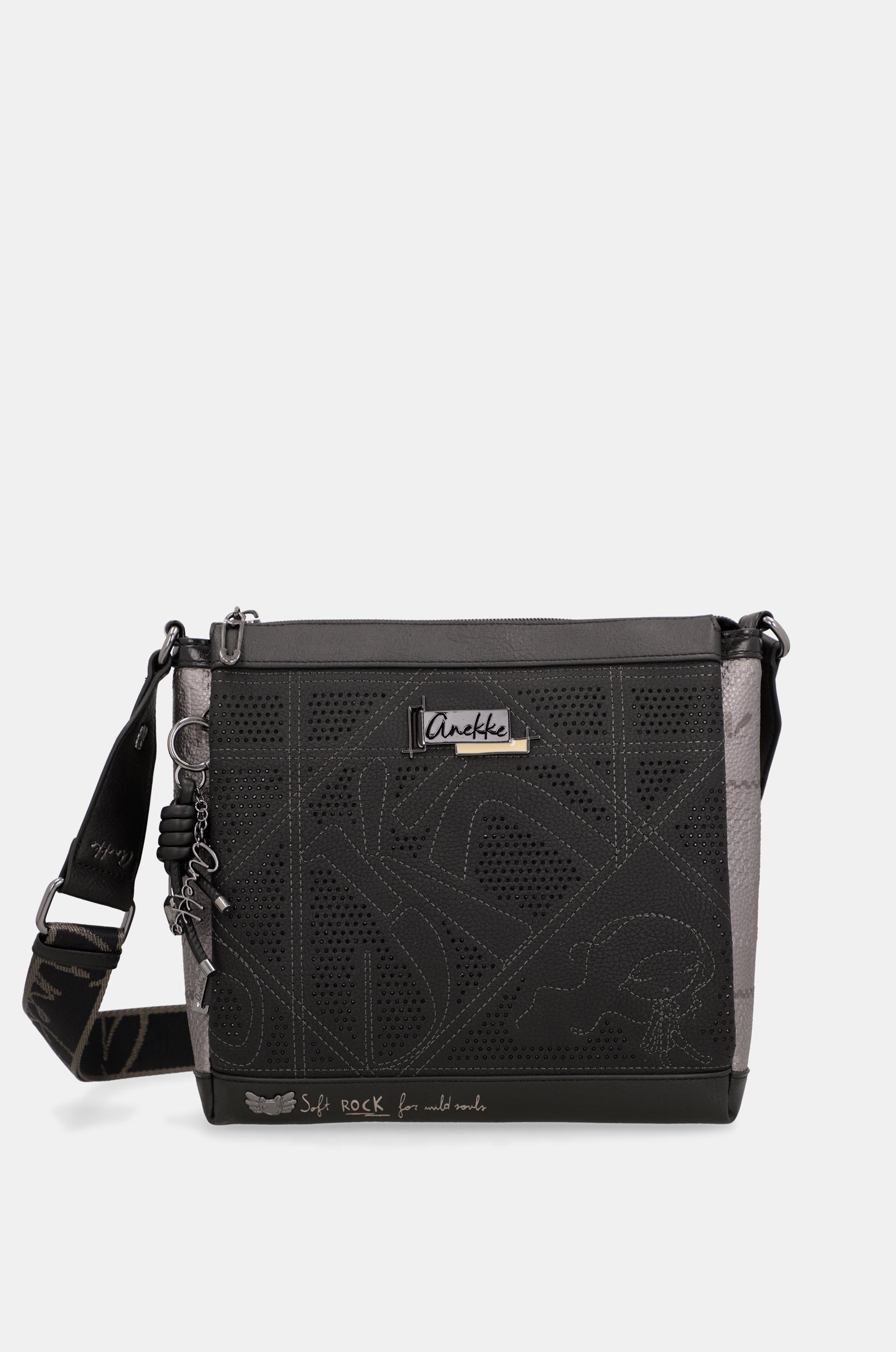 3-compartment crossbody bag Iron
