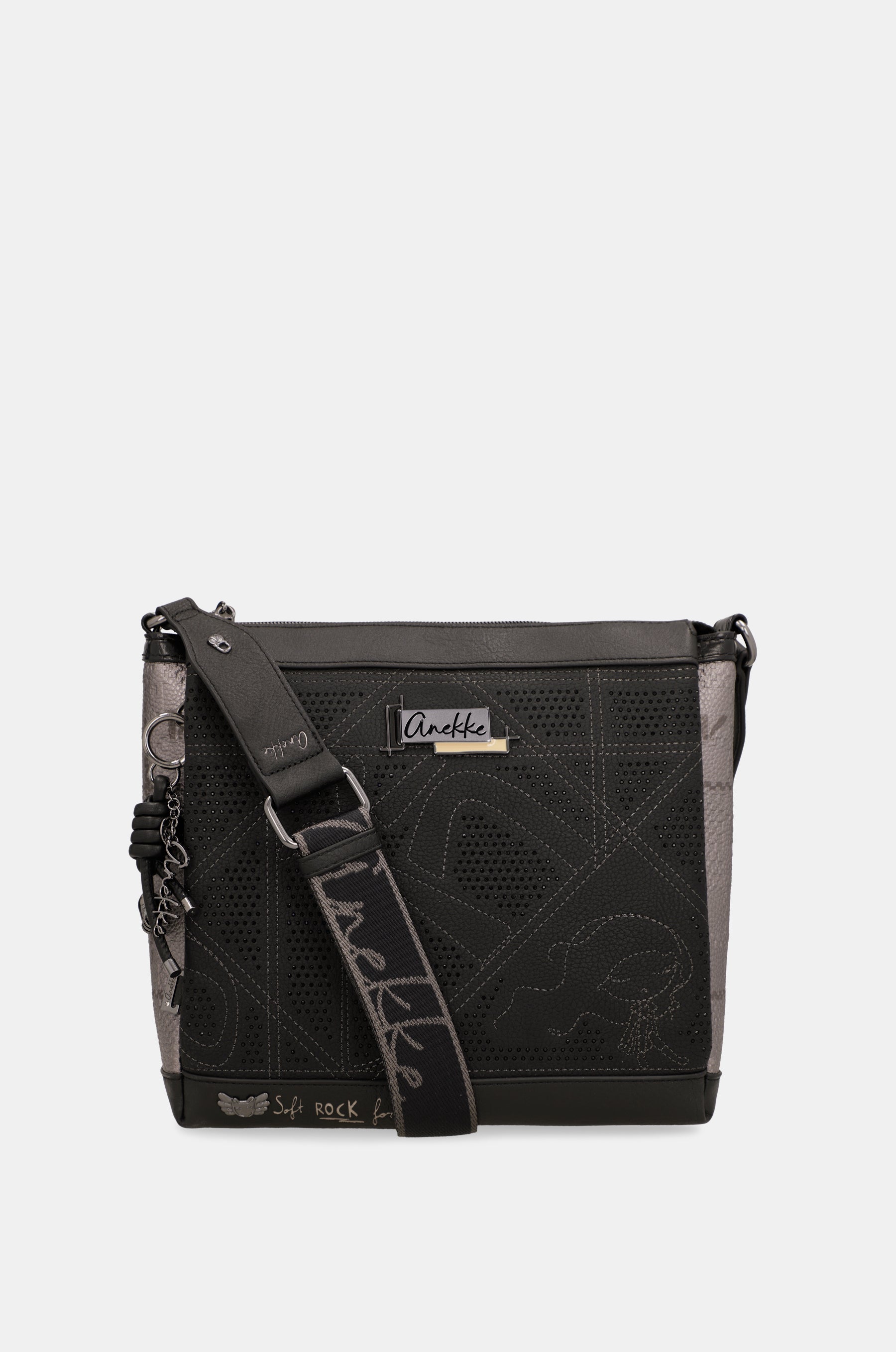 3-compartment crossbody bag Iron
