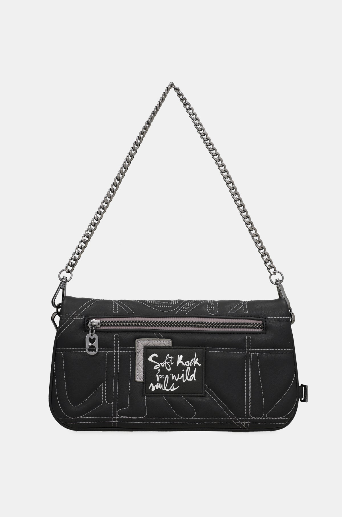 Crossbody bag Iron with metal handle