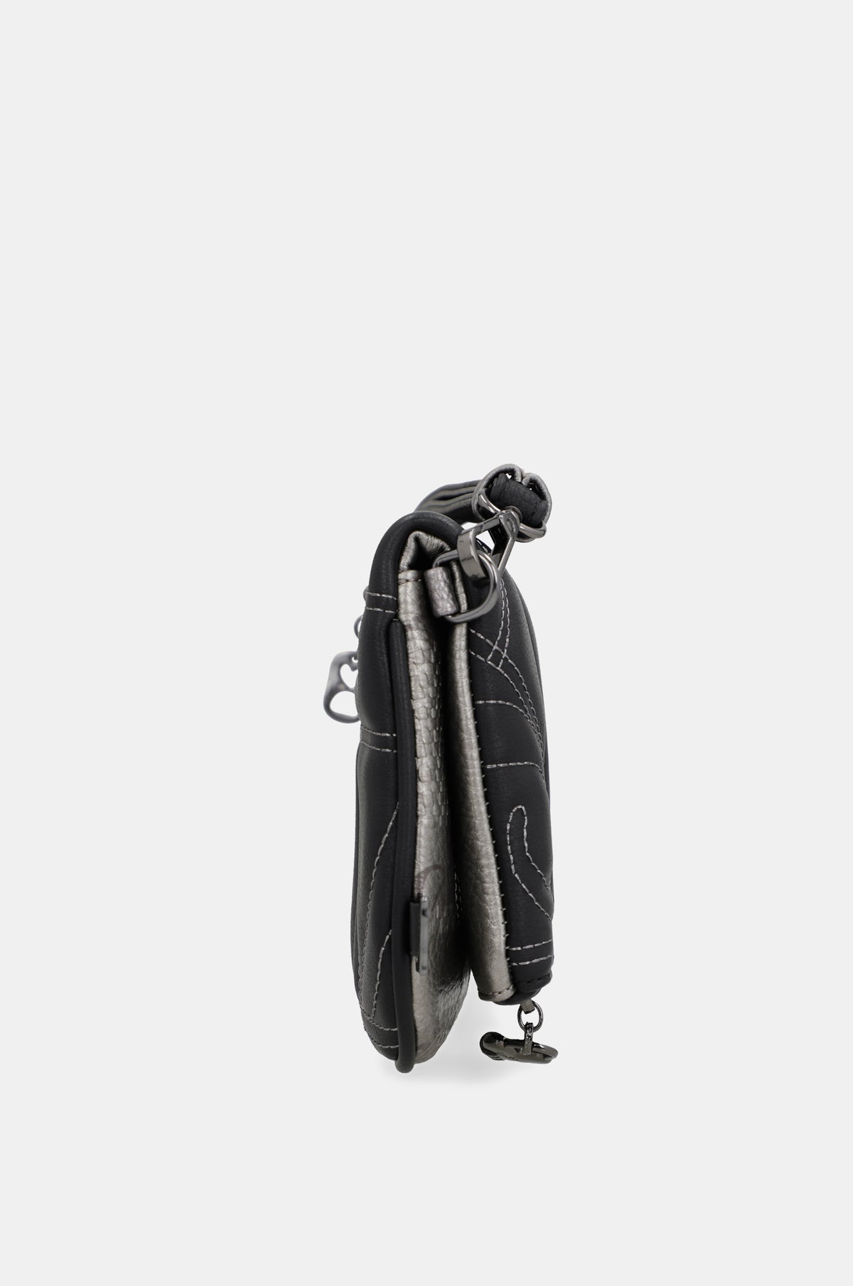 Crossbody bag Iron with metal handle