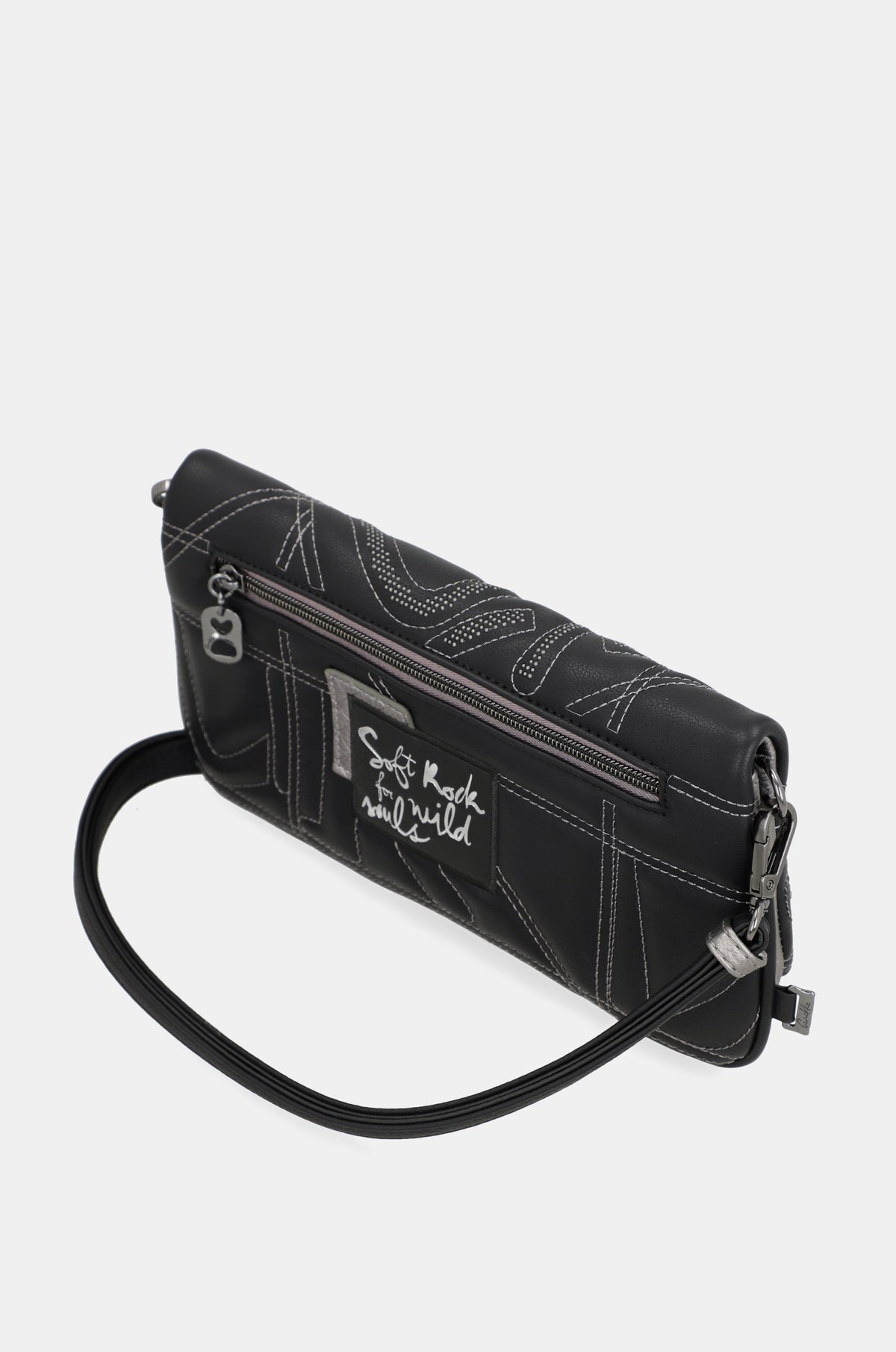 Crossbody bag Iron with metal handle
