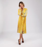 Yellow shirt dress