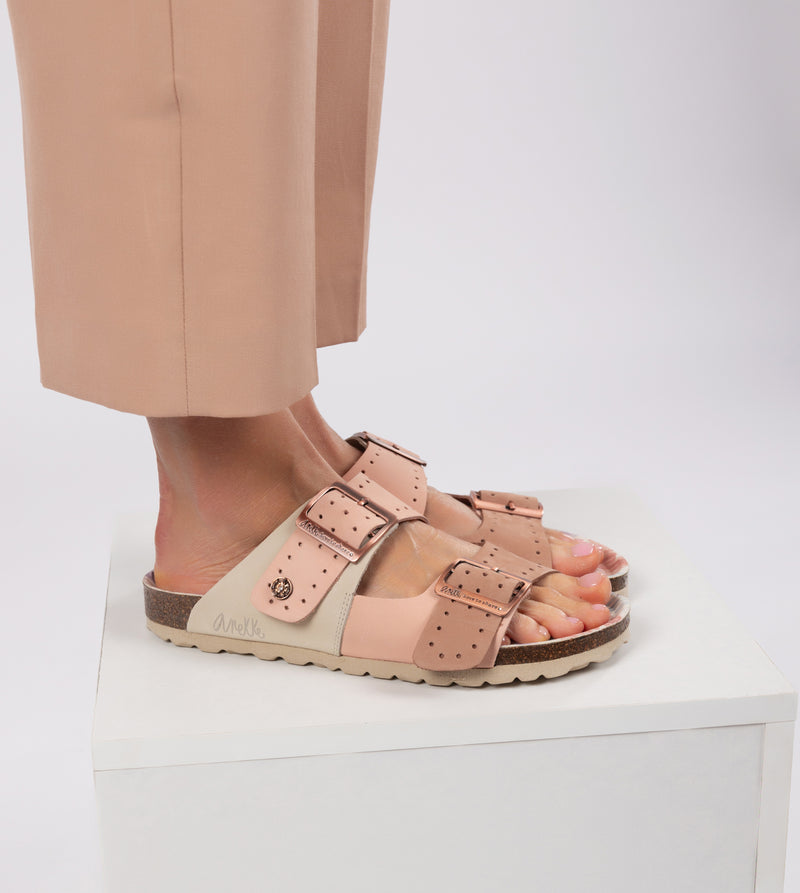 Women's nude bio sandals