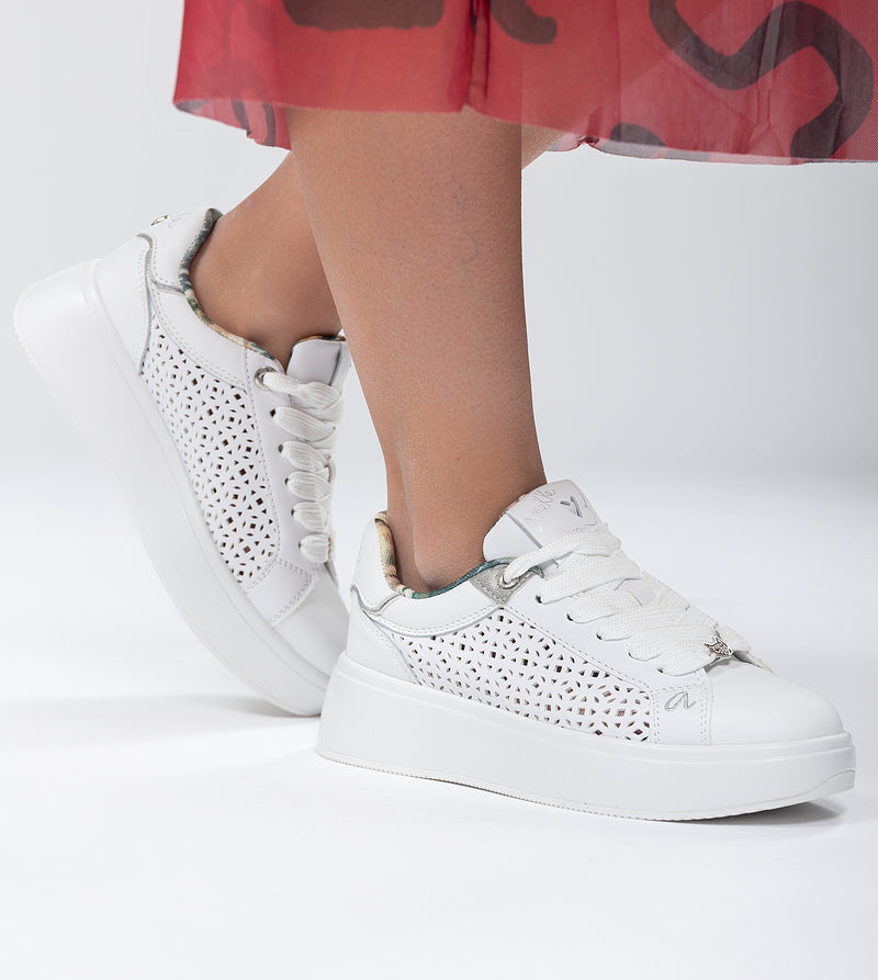 White Spotted Sneakers