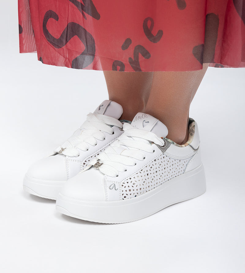 White Spotted Sneakers