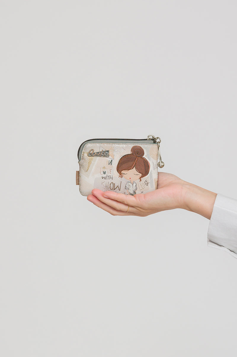 Triple-compartment purse Sophia