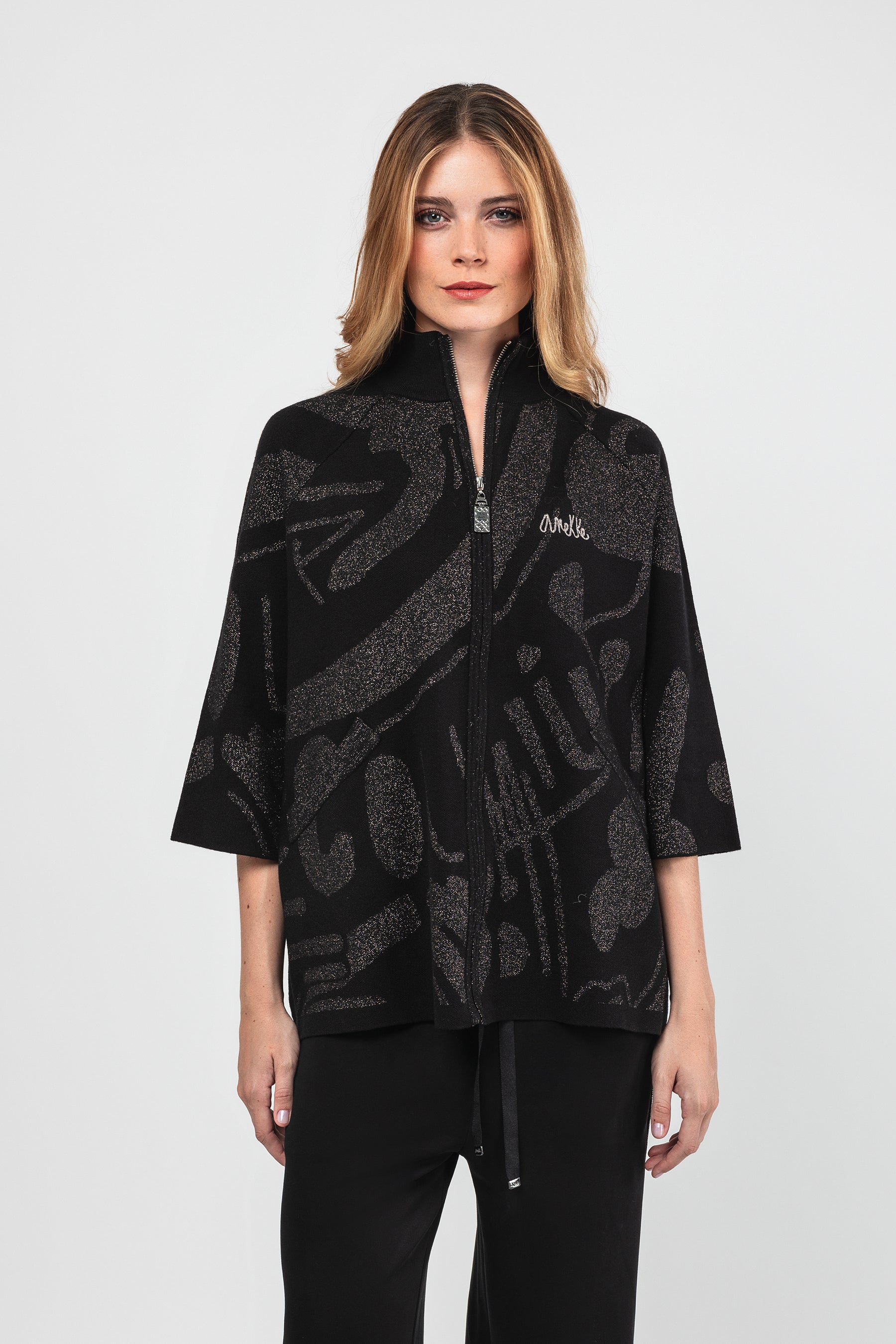 Black and silver cardigan
