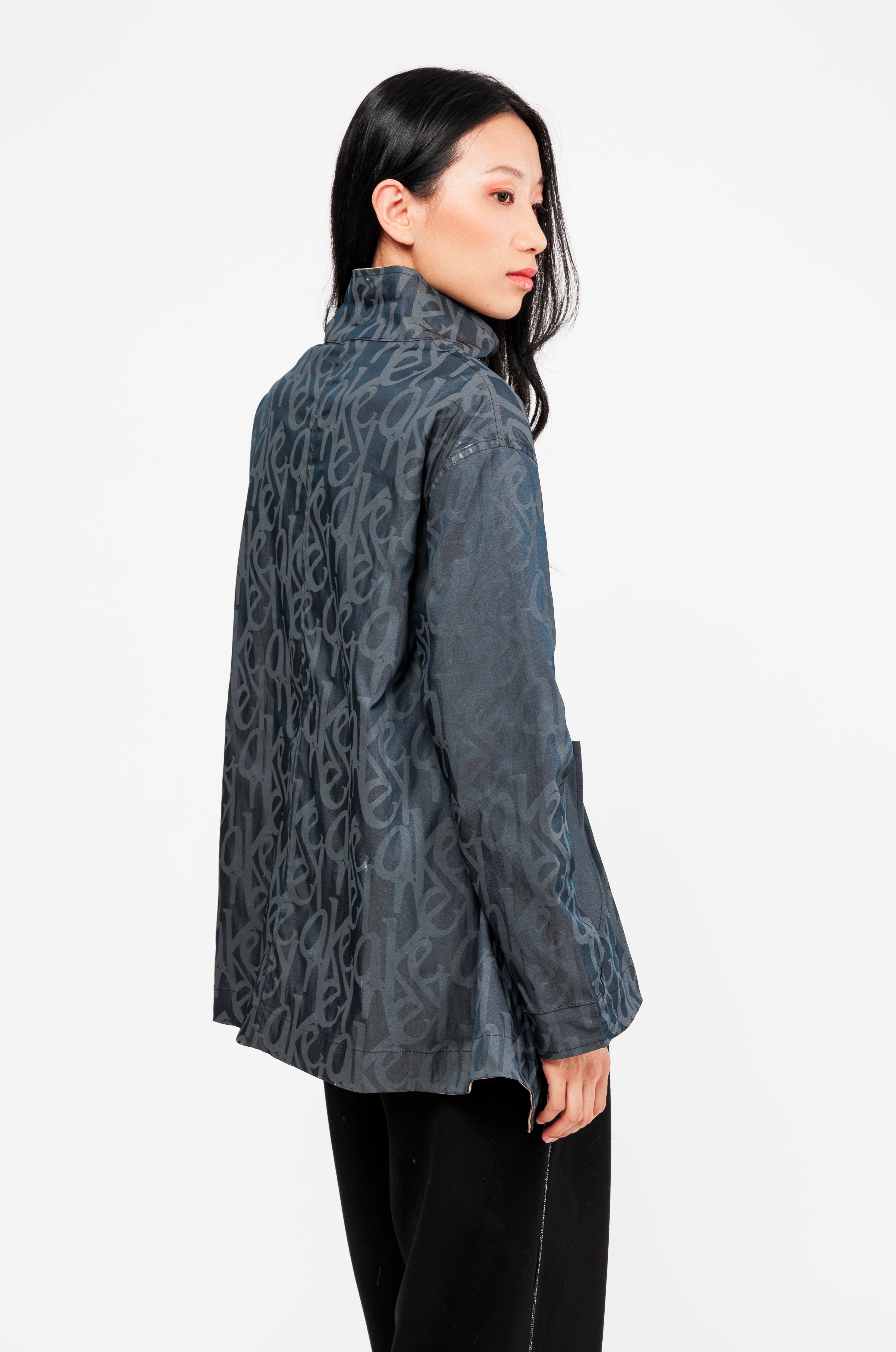 Black & beige reversible jacket