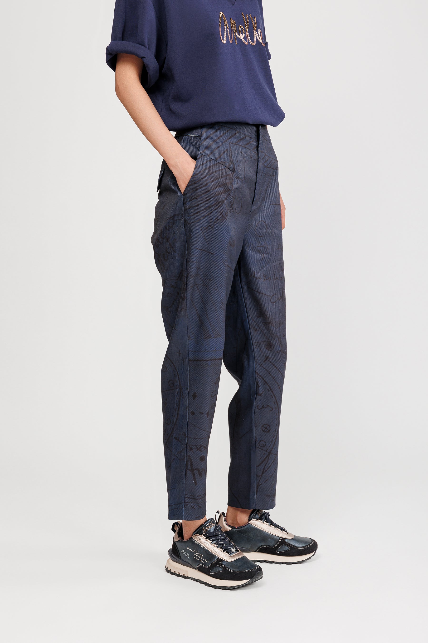 Blue trousers