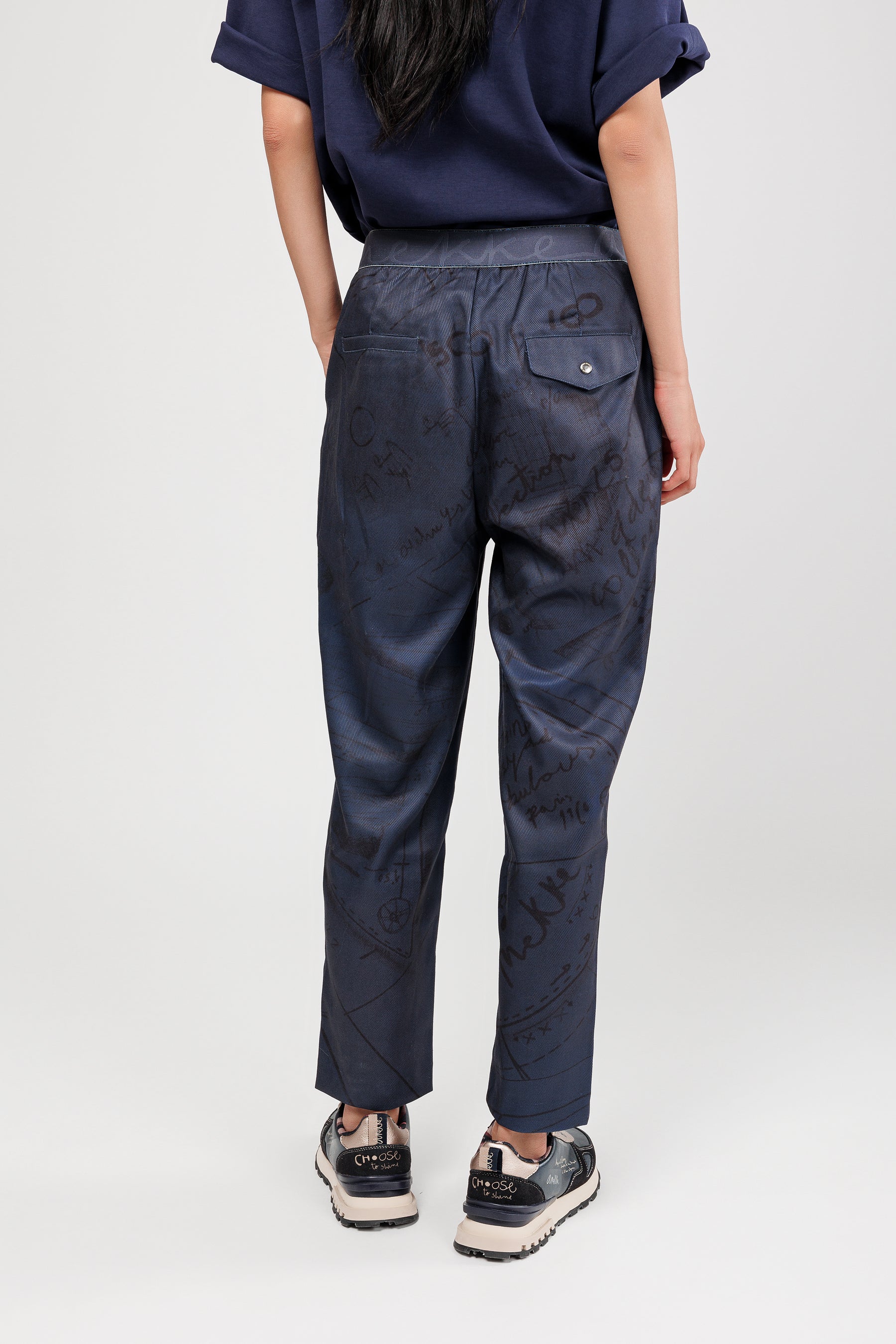 Blue trousers
