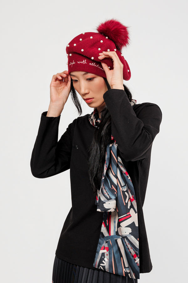 Mademoiselle knitted beret