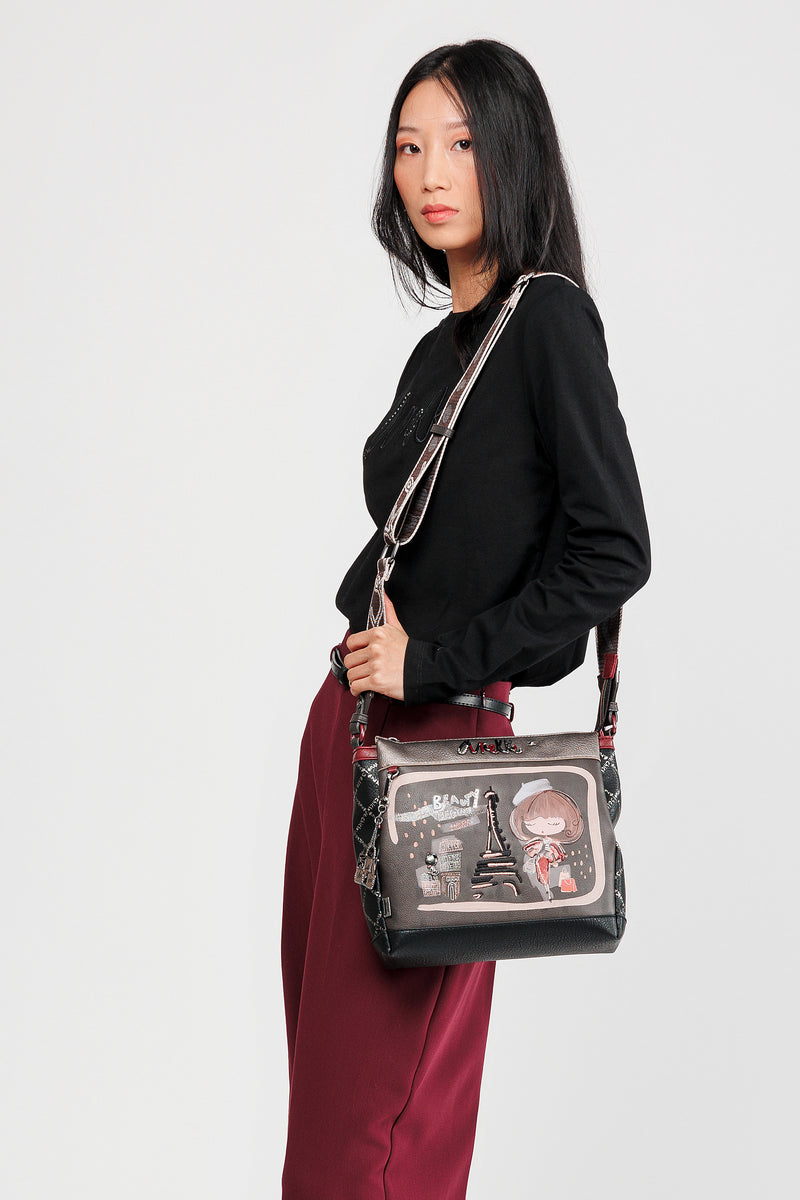 Mademoiselle 3-compartment crossbody bag