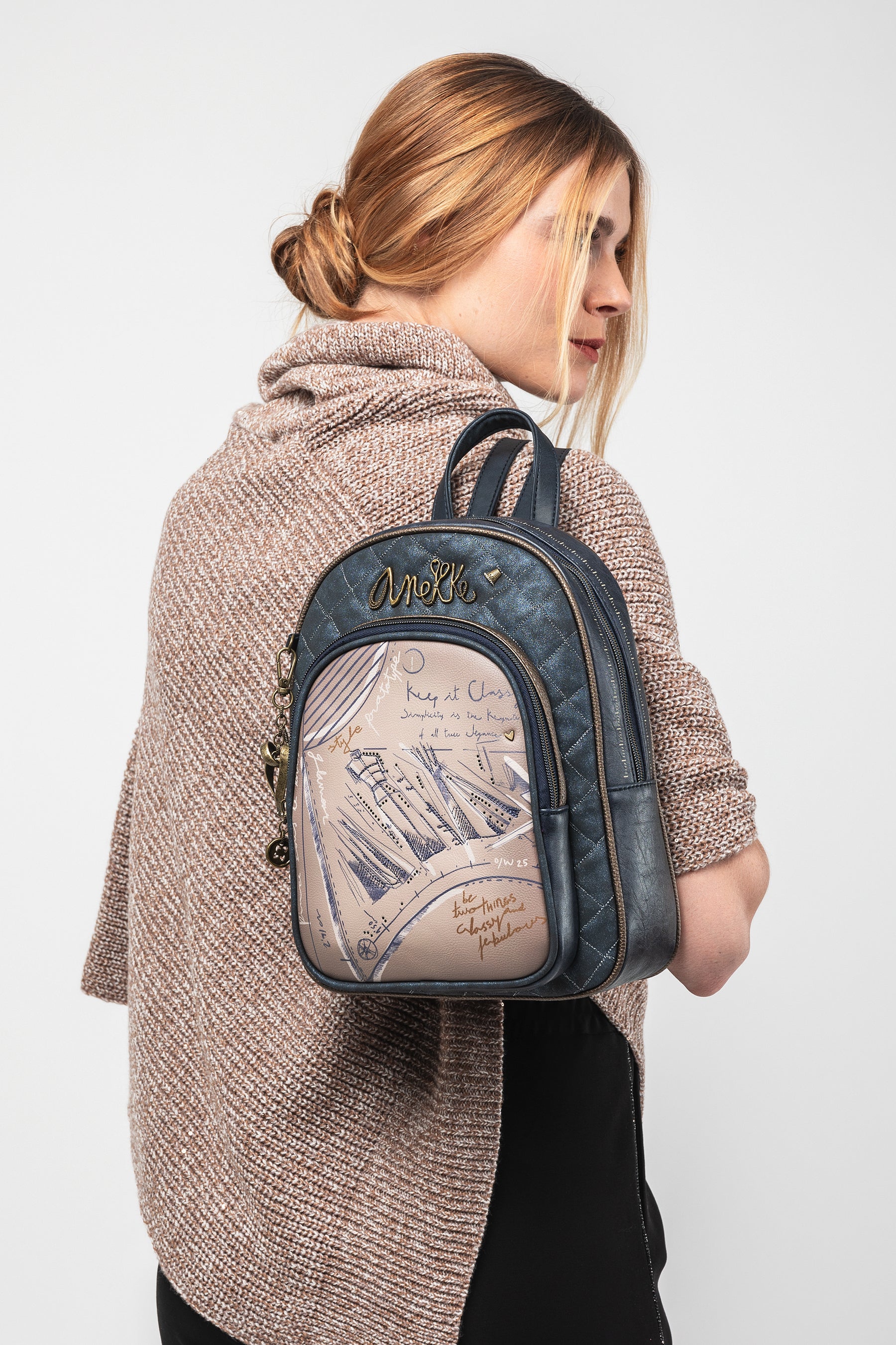 Studio backpack with front pocket