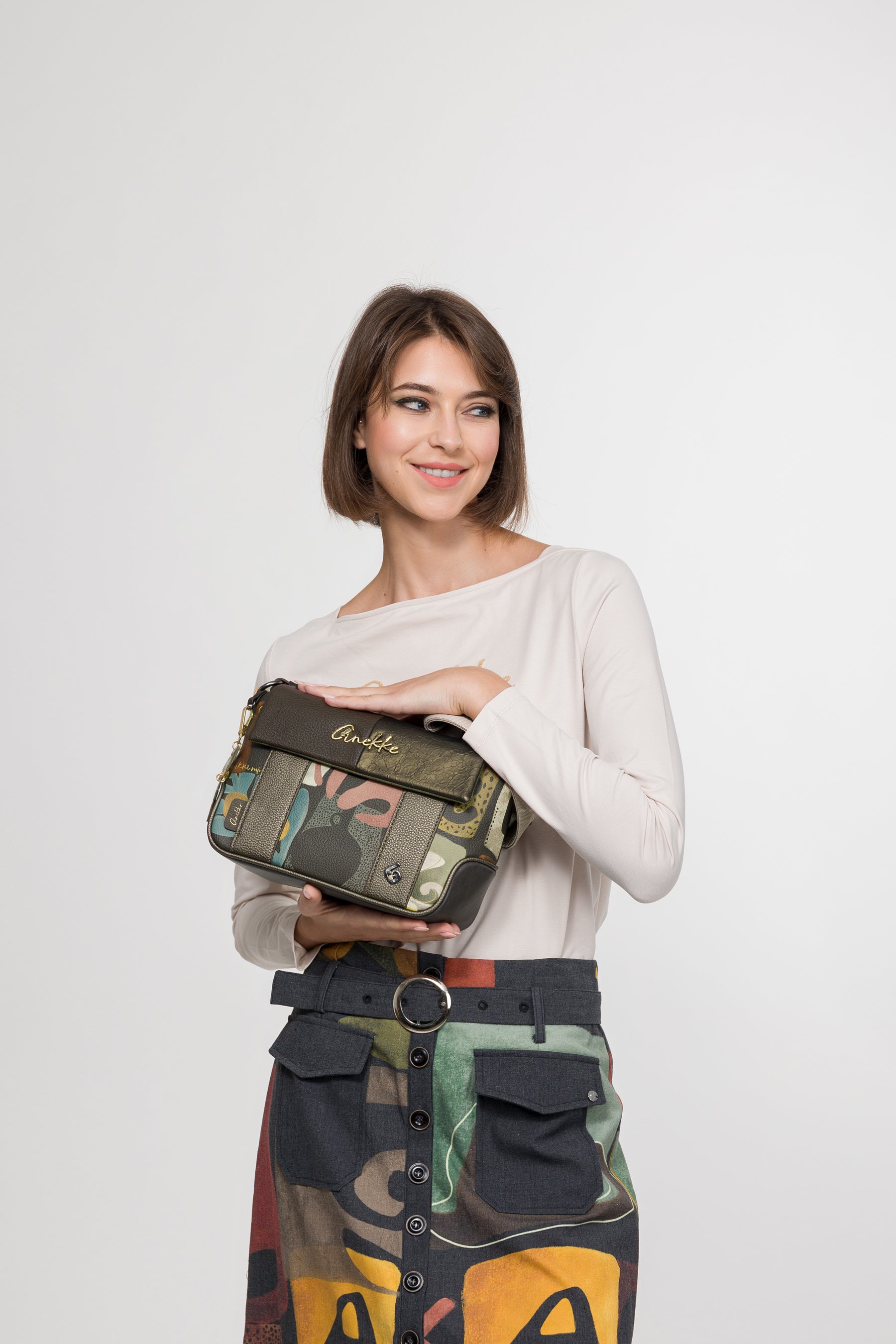 Crossbody bag with 2 compartments Nature Towanda