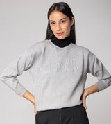 Gray Contemporary Sweater