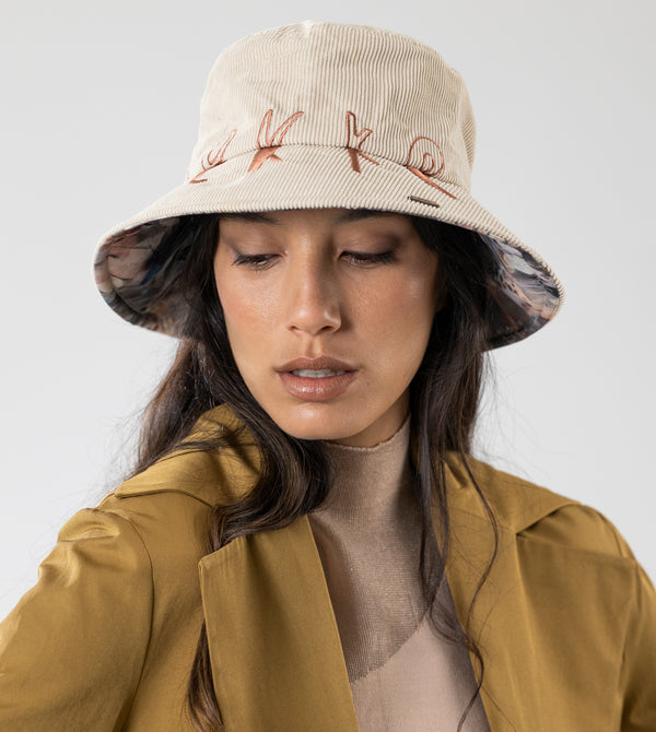 Contemporary Beige Bucket Hat