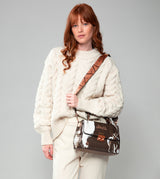Nature Shodō brown flap bag
