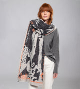 Black and white Contemporary scarf.