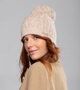 Beige Contemporary Wool Hat