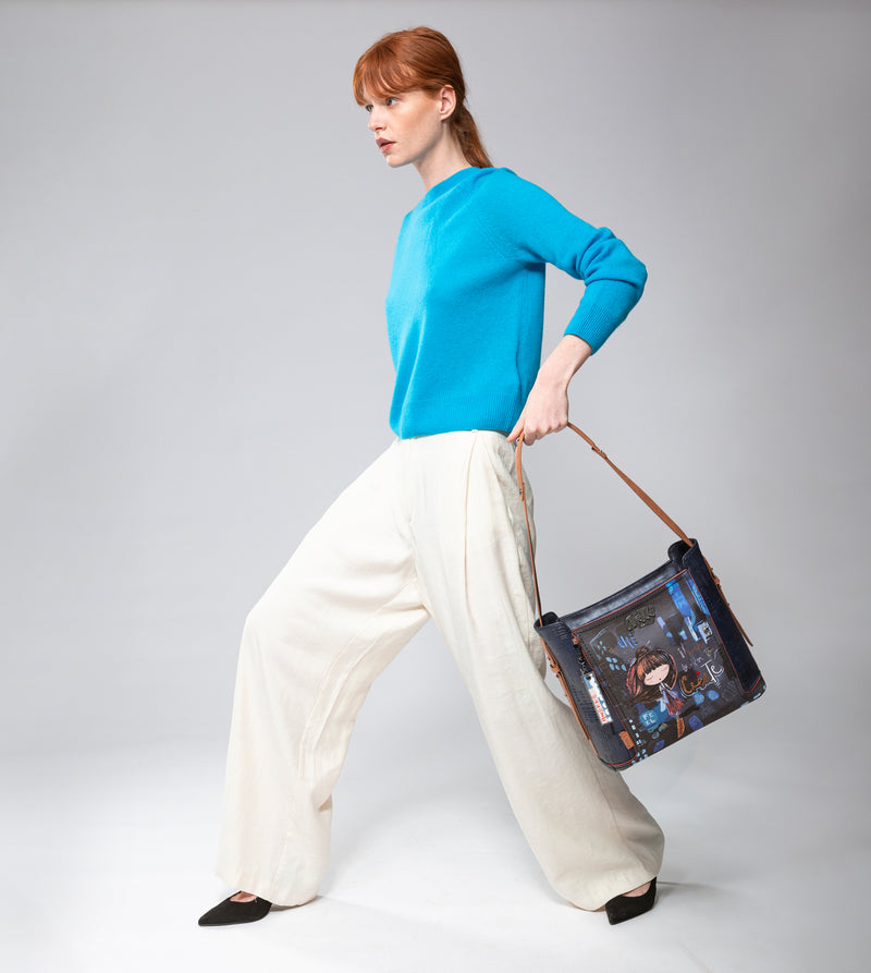 Contemporary large shoulder bag