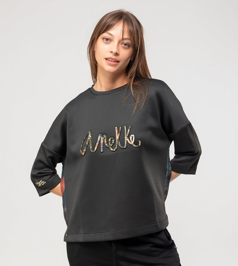 Black logo sweatshirt