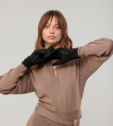 Anekke logo black gloves