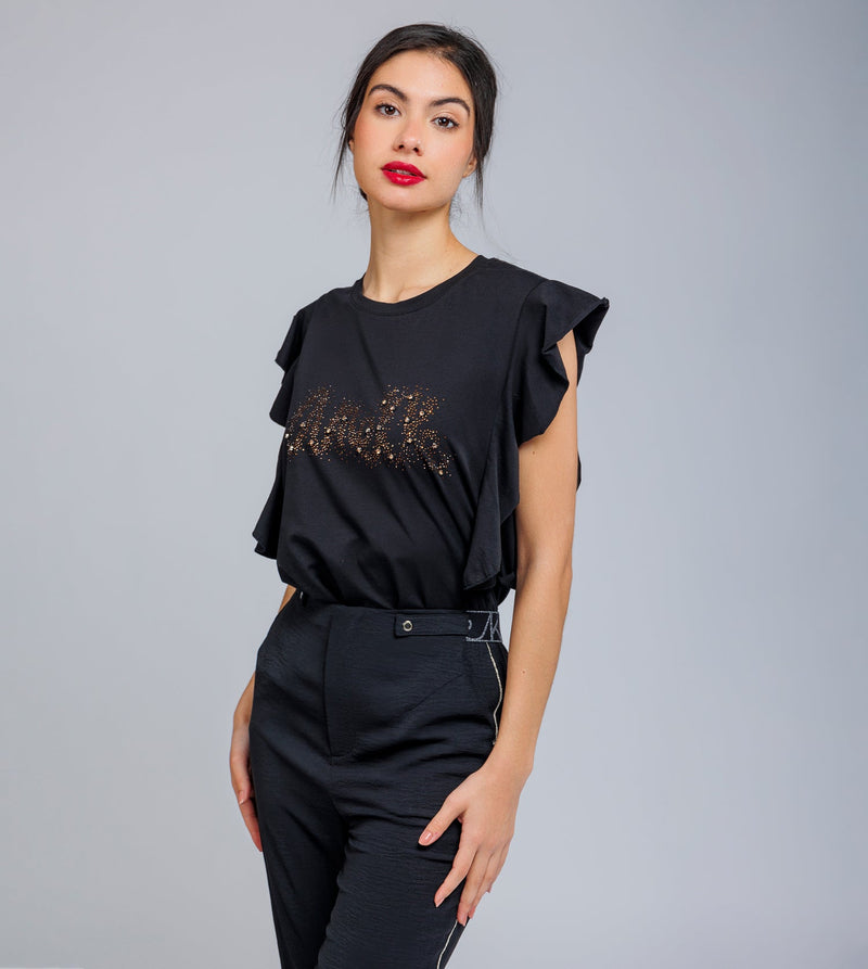 Shiny short-sleeve T-shirt Anekke