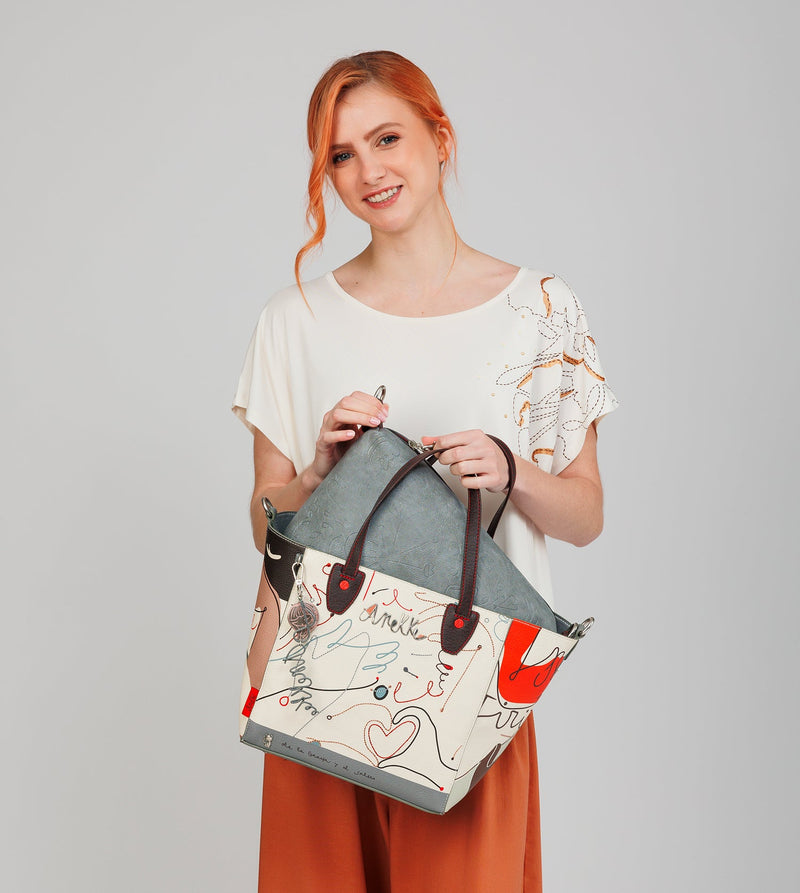 Black shopper bag Alma