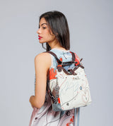 Convertible shoulder bag into backpack Alma