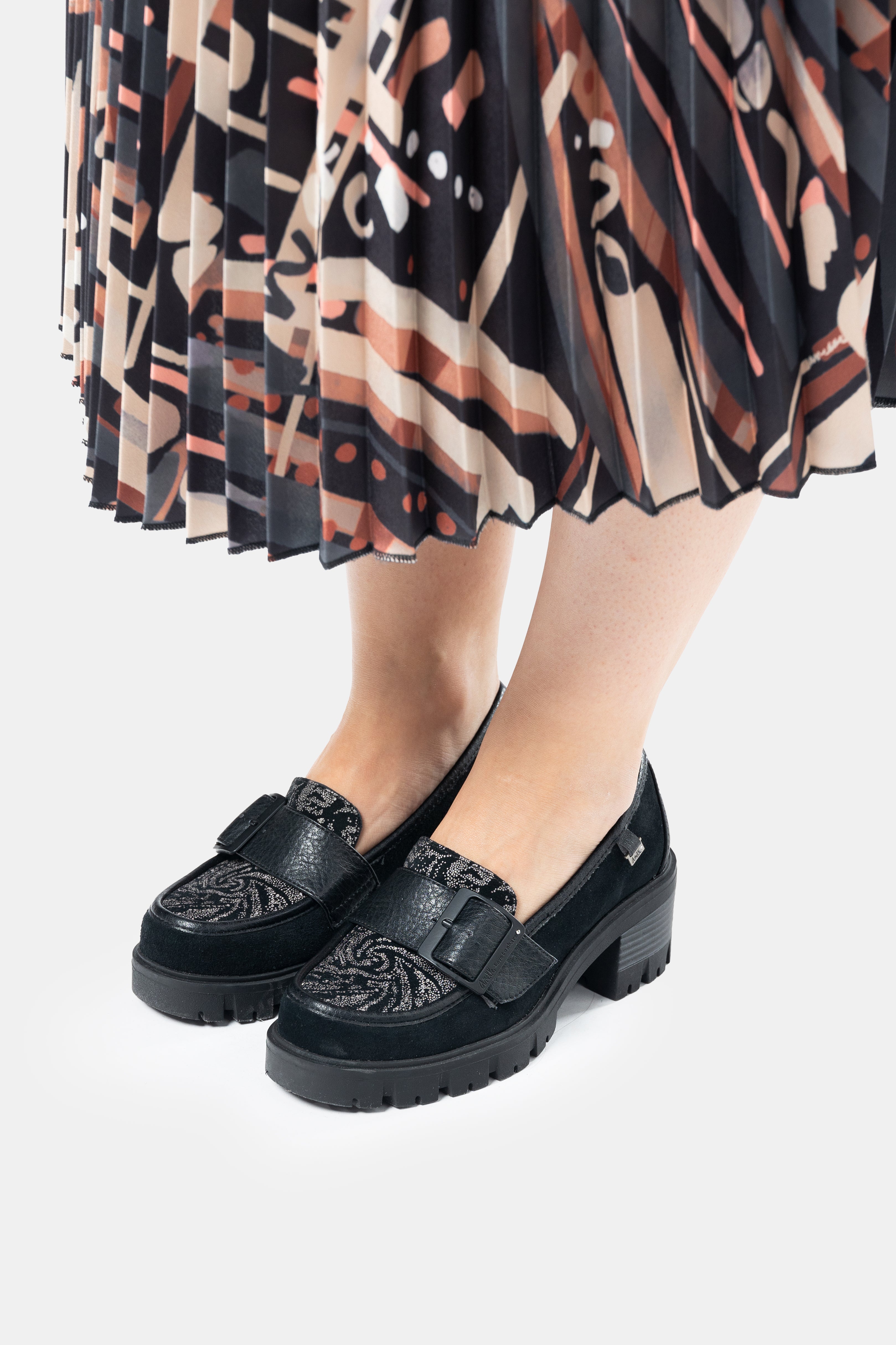 Black loafers