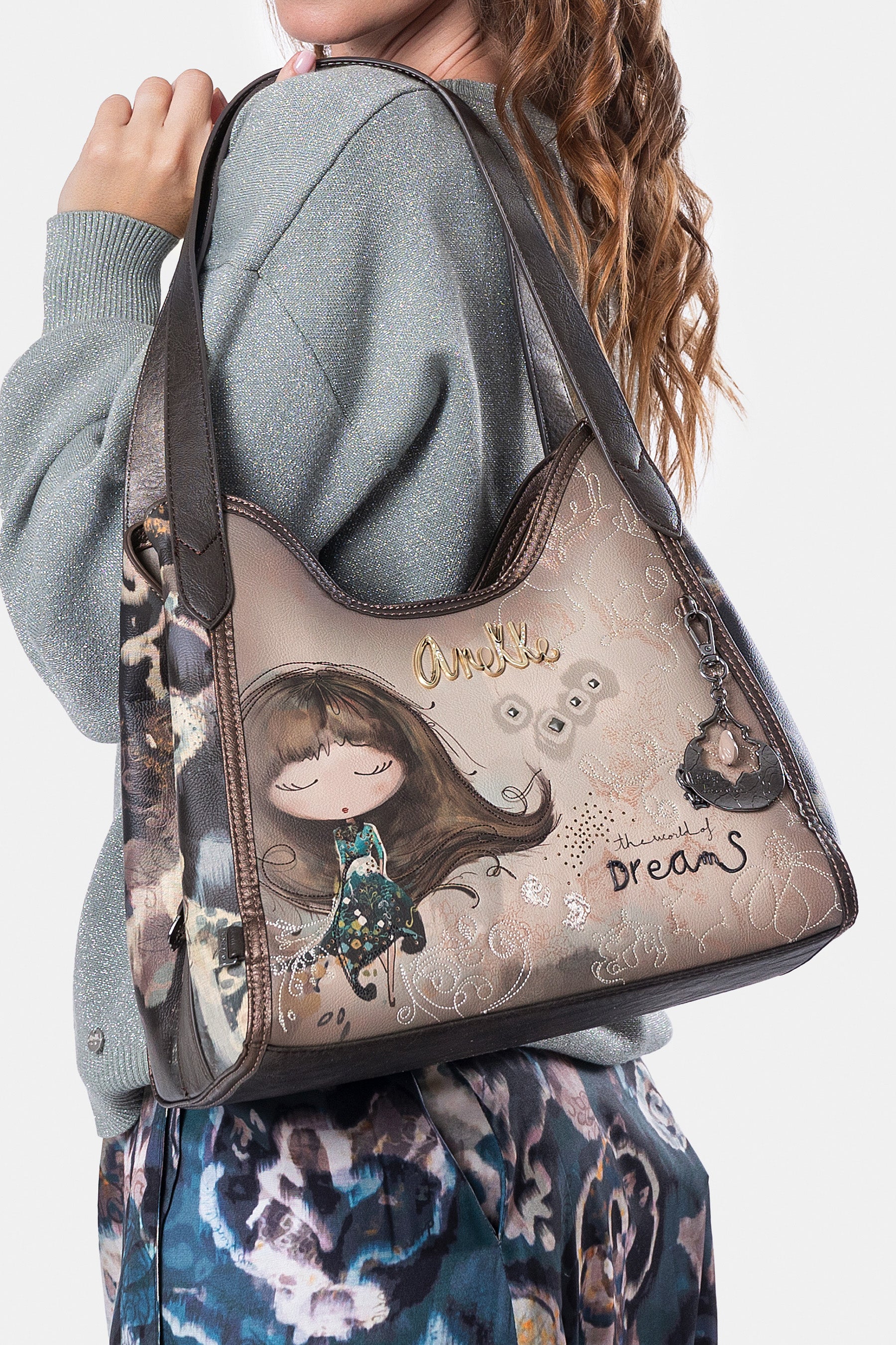 Real 2-handle shoulder bag