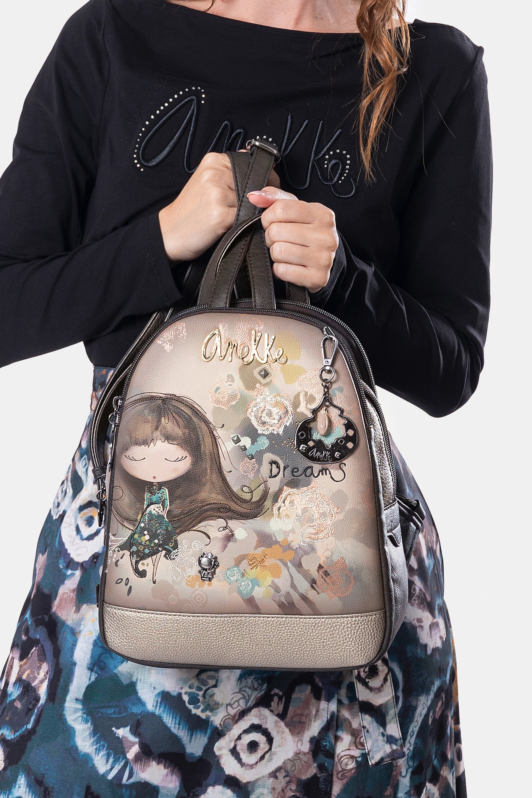 Real 3-compartment backpack