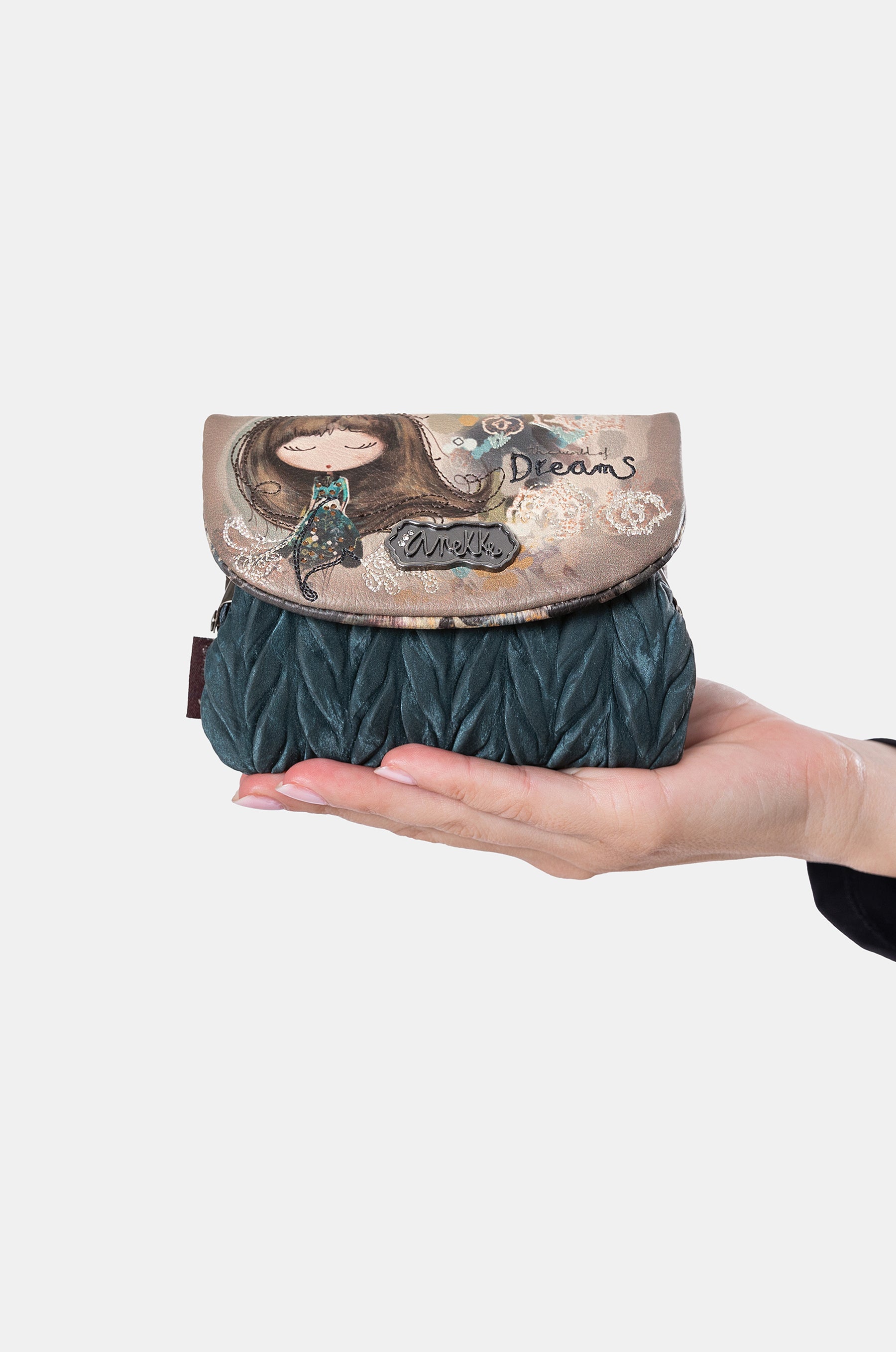Real coin purse with flap