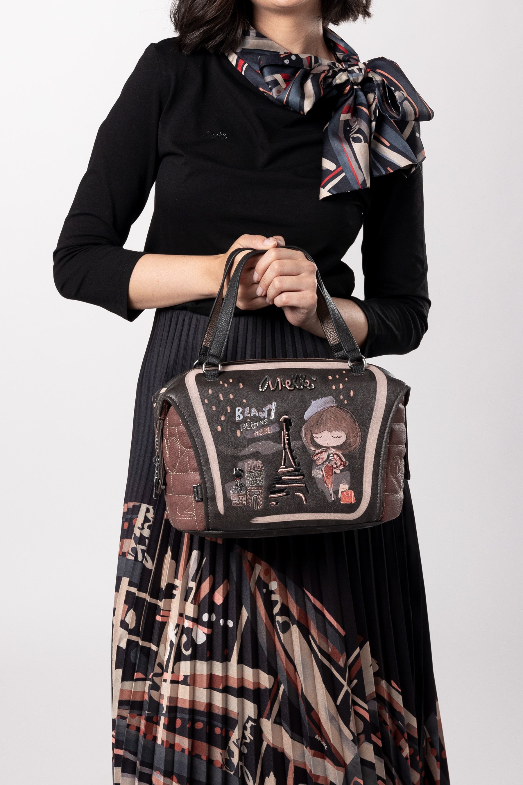 Mademoiselle handbag with shoulder strap